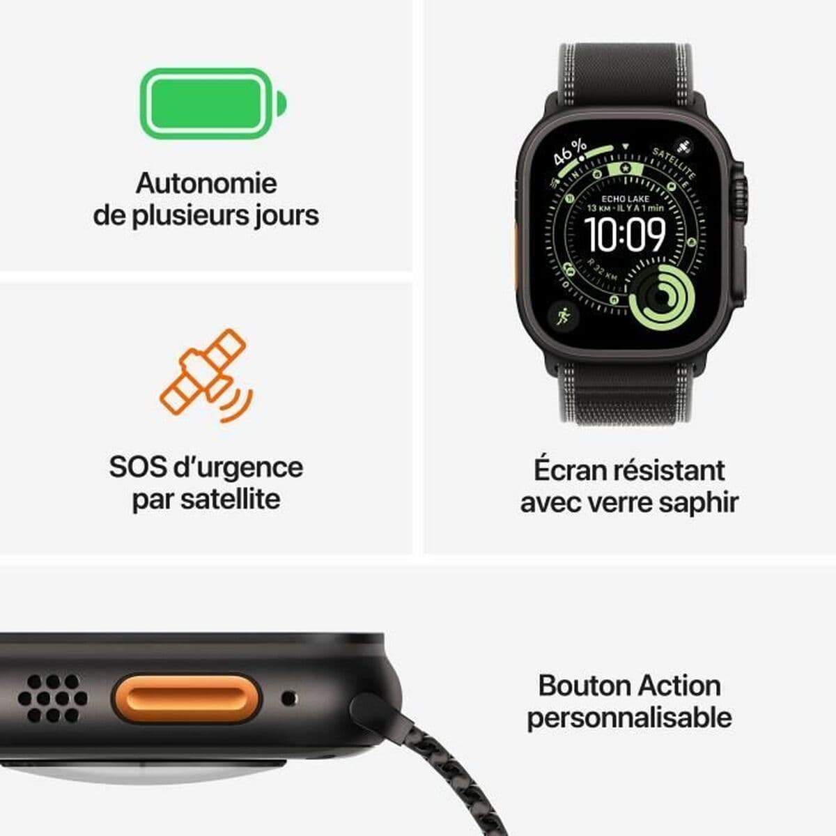 Montre intelligente Apple Noir 49 mm - Image 7