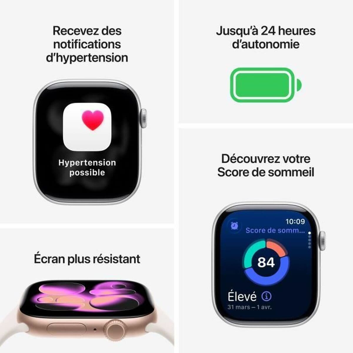 Montre intelligente Apple Noir Gris - Image 3