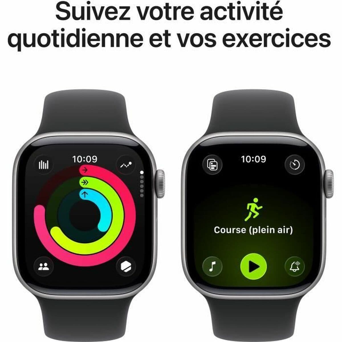 Montre intelligente Apple Noir Gris - Image 4
