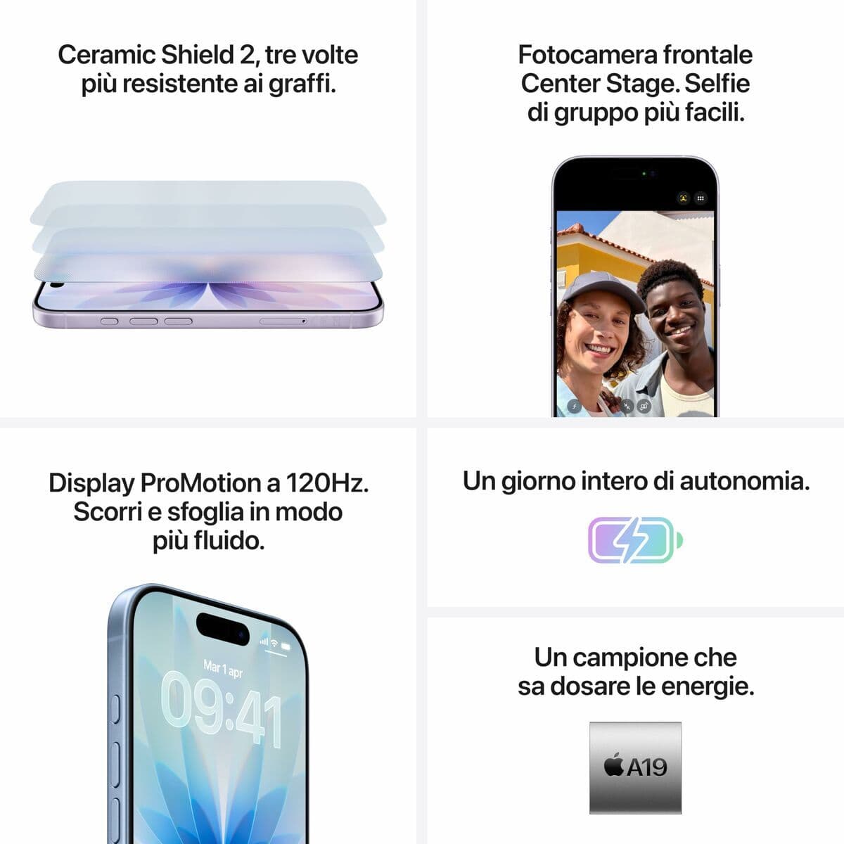 Smartphone Apple iPhone 17 6,3" Hexa Core 8 GB RAM 256 GB Vert - Image 10