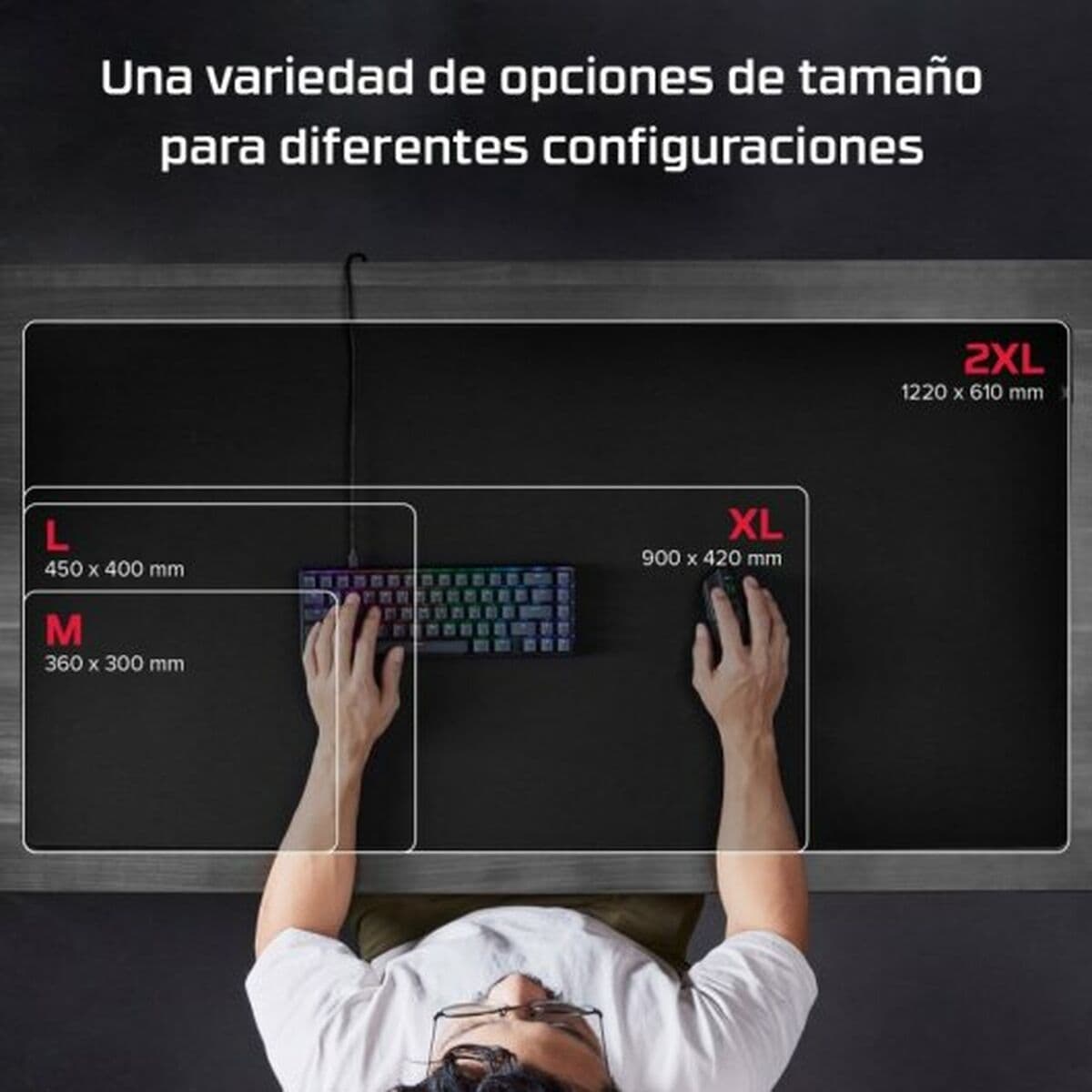 Tapis de Souris HyperX Pulsefire Noir - Image 8