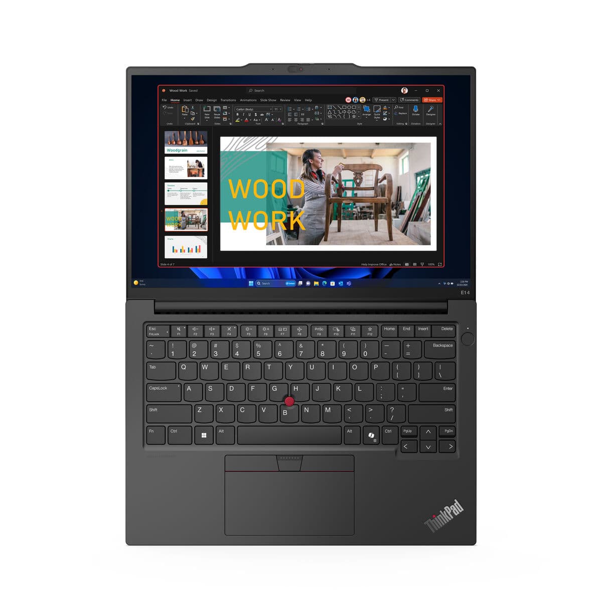 Laptop Lenovo THINKPAD E16 G2 14" 16" AMD Ryzen 5 7535HS 16 GB RAM 512 GB SSD Qwerty in Spagnolo (Ricondizionati A) - Image 25