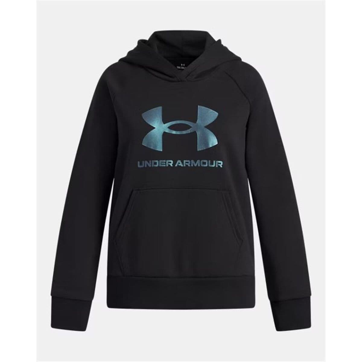 Sudadera con Capucha Niña Under Armour Rival Flc Shimmer Hdy Negro - Image 2