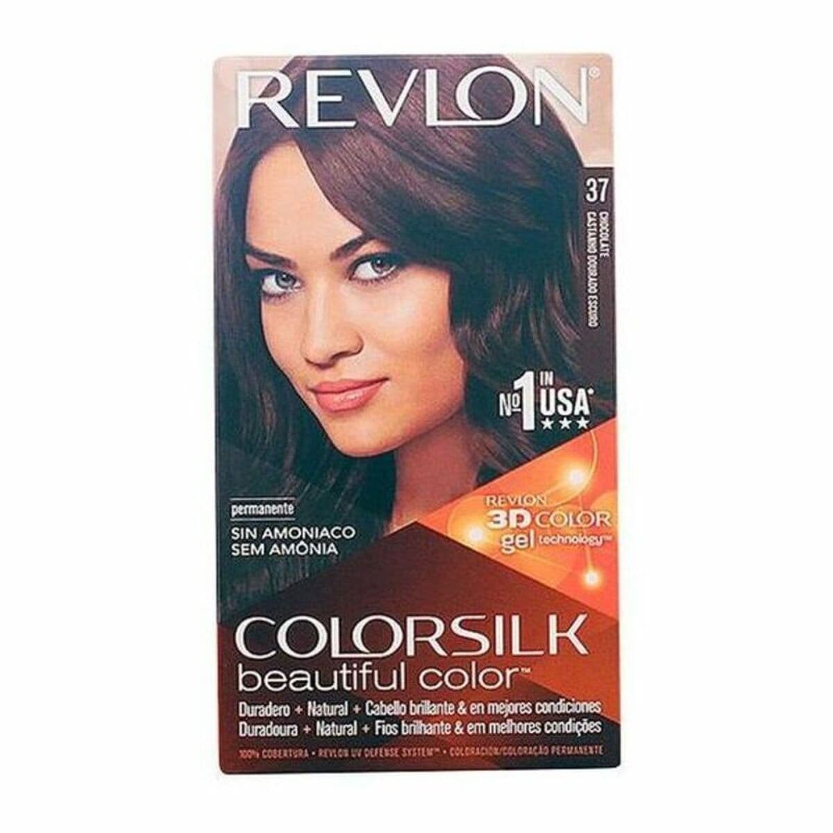 Tinte sin Amoniaco Revlon Colorsilk Nº 37-Chocolate (1 unidad)