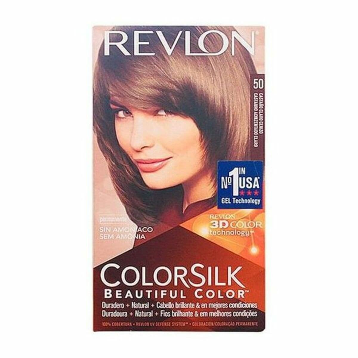 Tinte sin Amoniaco Revlon 929-95509 Castaño Claro Cenizo Nº 50-Castano Claro Cenizo (1 unidad)