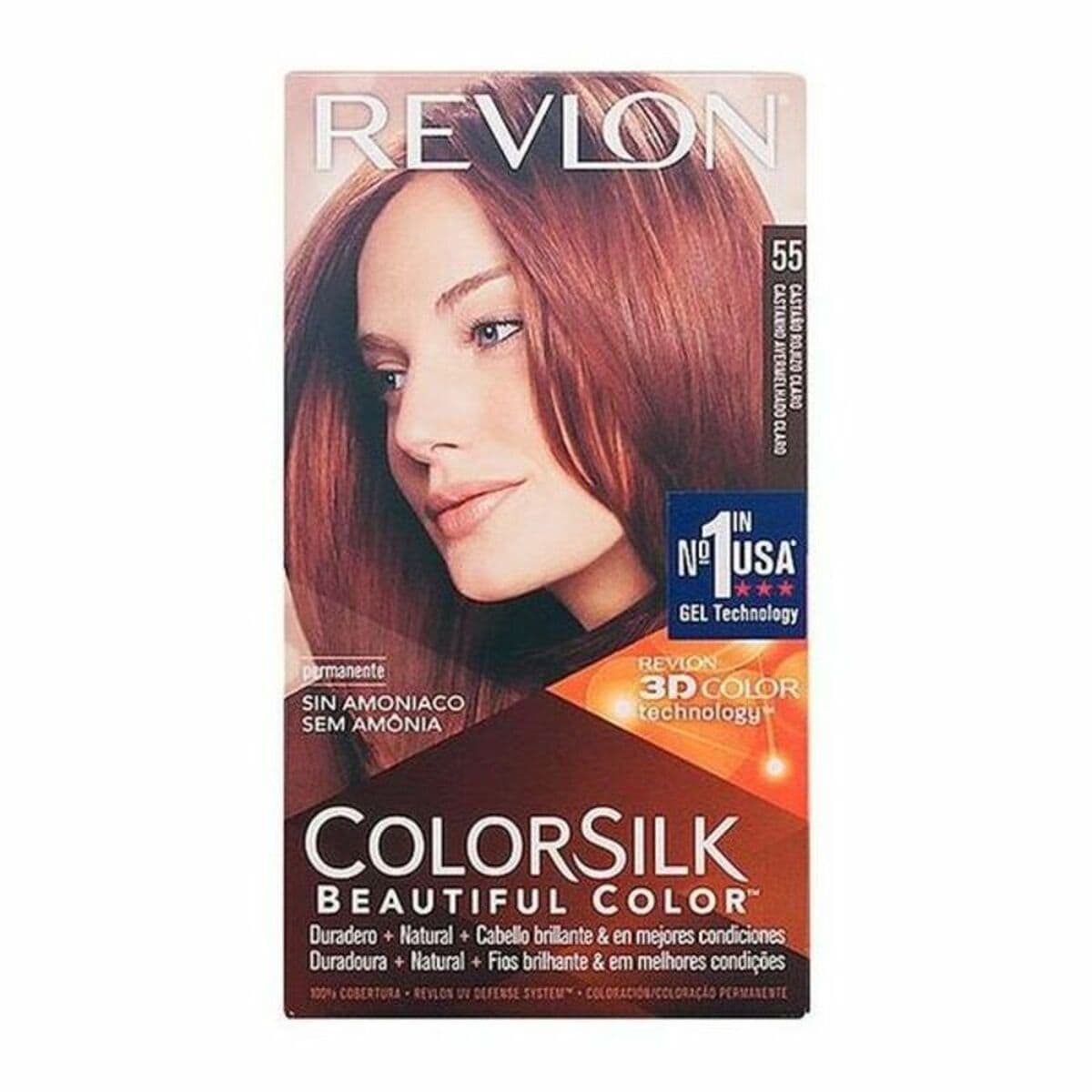 Tinte sin Amoniaco Revlon 929-95554 Rojizo Claro Nº 55-Rojizo Claro (1 unidad)
