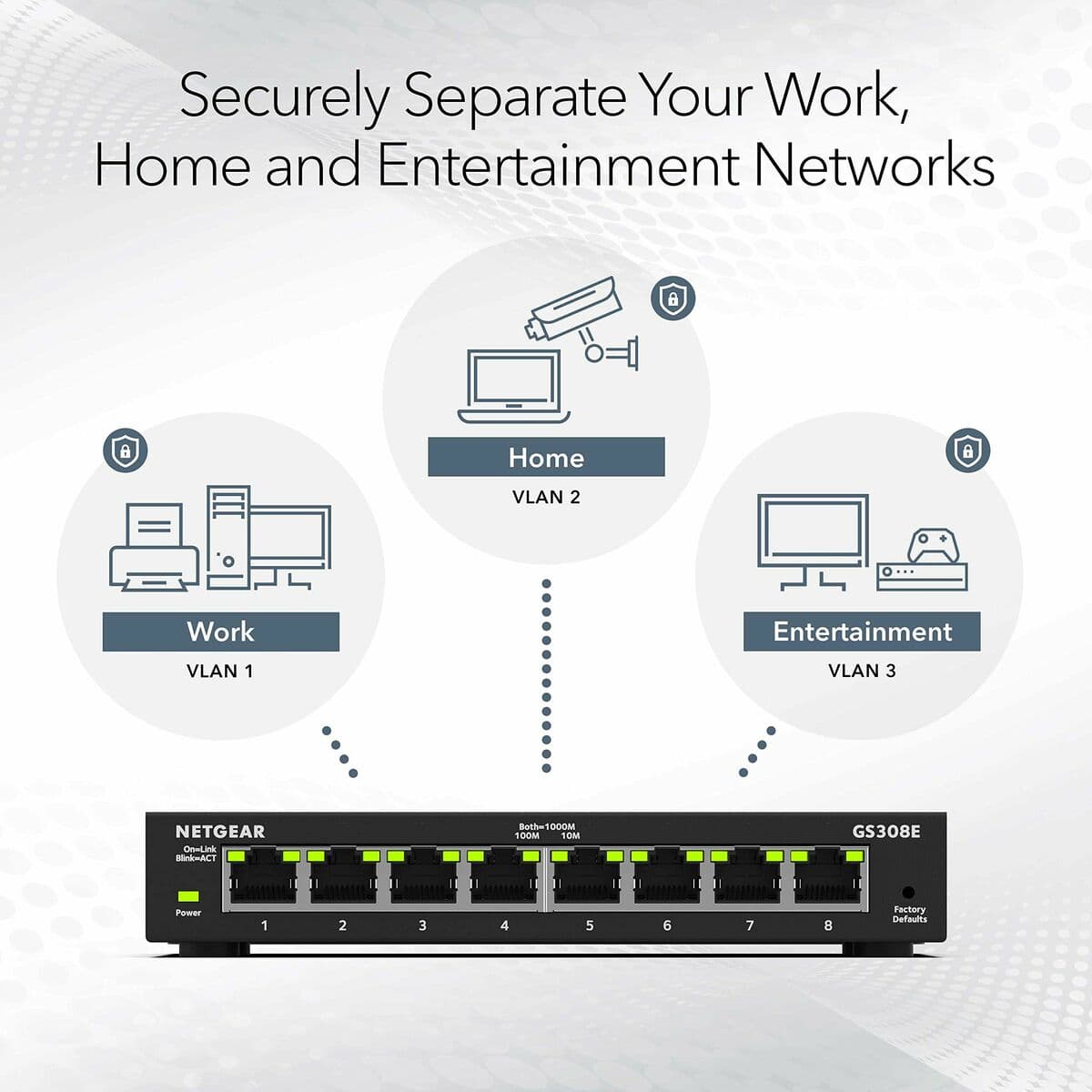 USB laidas Netgear GS308E-400EUS Juoda - Image 4