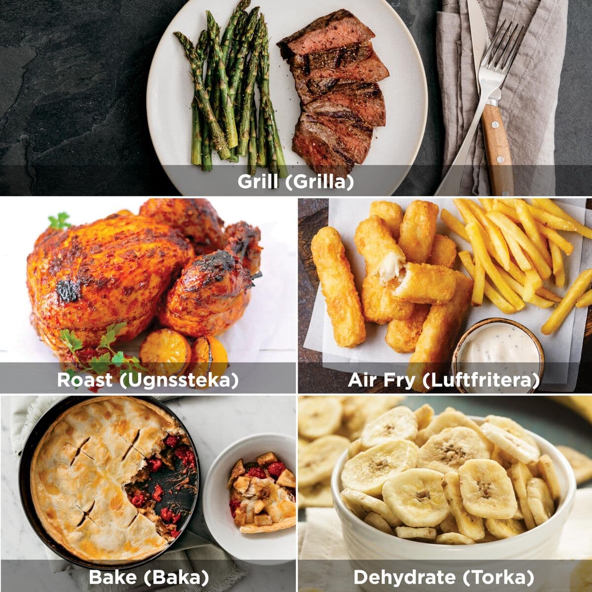 Barbacoa Portátil NINJA AG351EU 5EN1 Metal Acero Inoxidable - Image 8