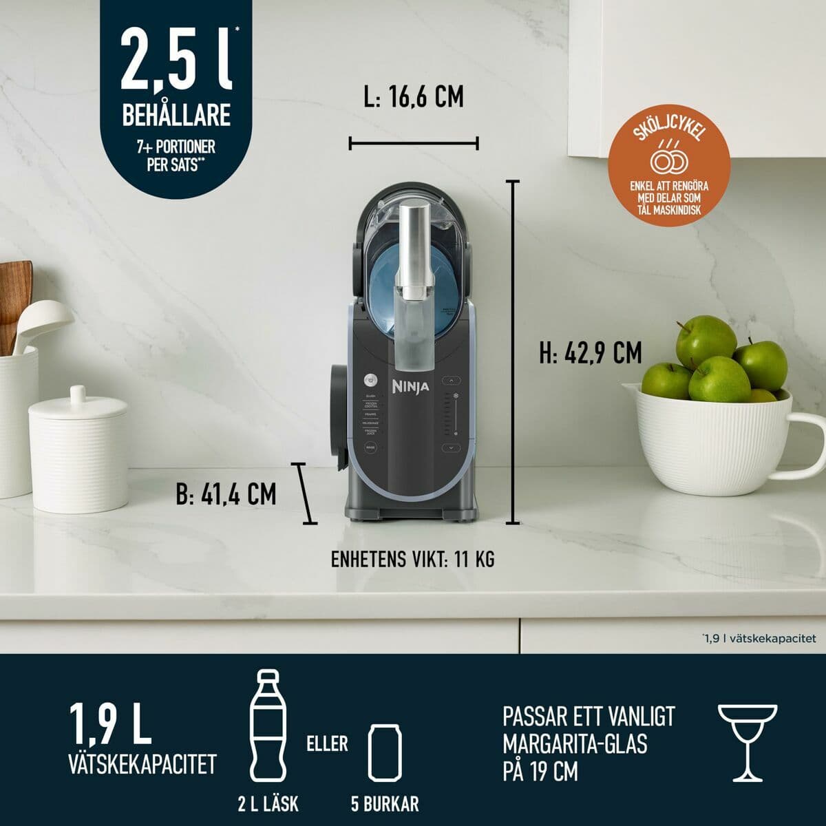 Jäätelö Kone NINJA Muovinen 1,9 L - Image 9