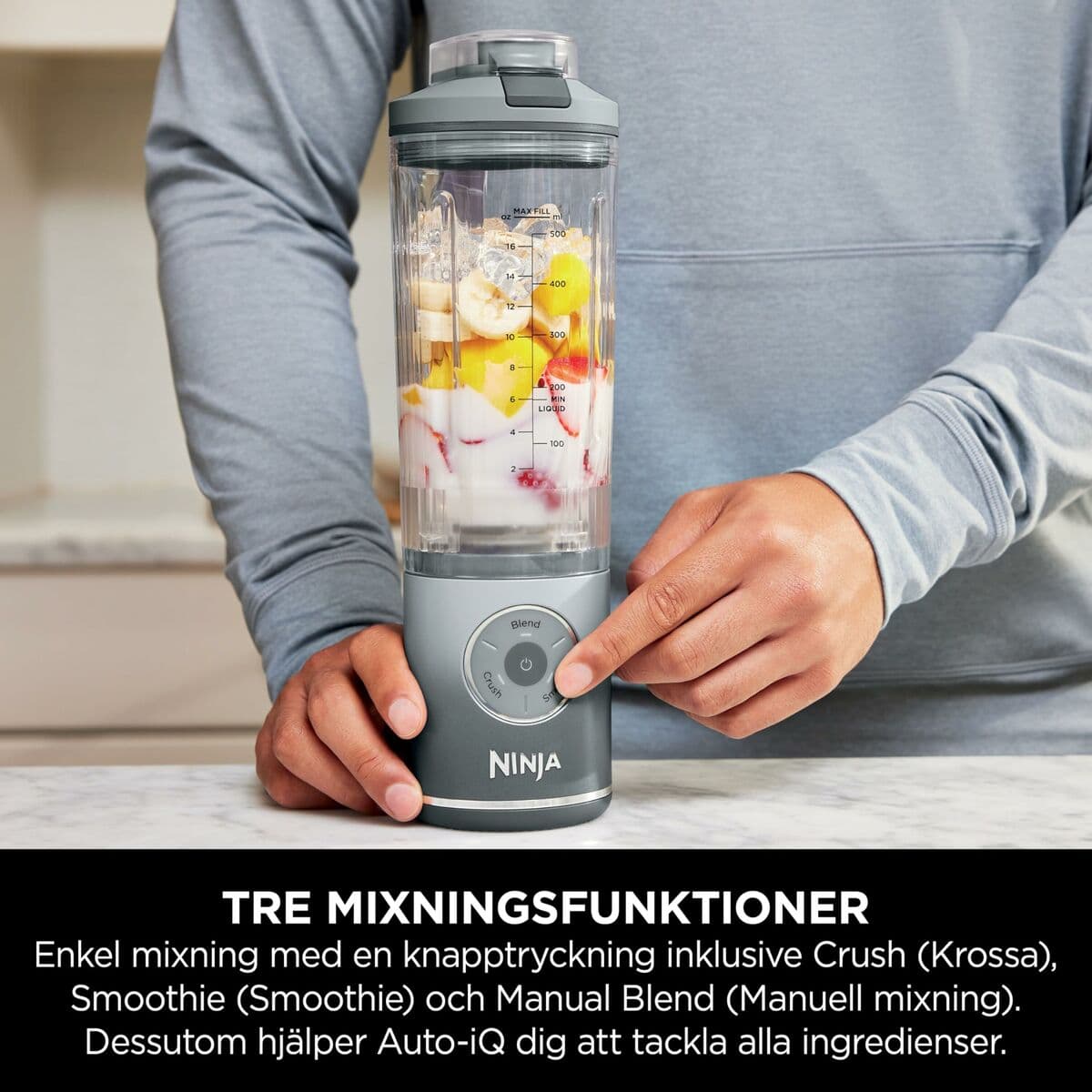 Glasmixer NINJA Blå 570 ml - Image 9