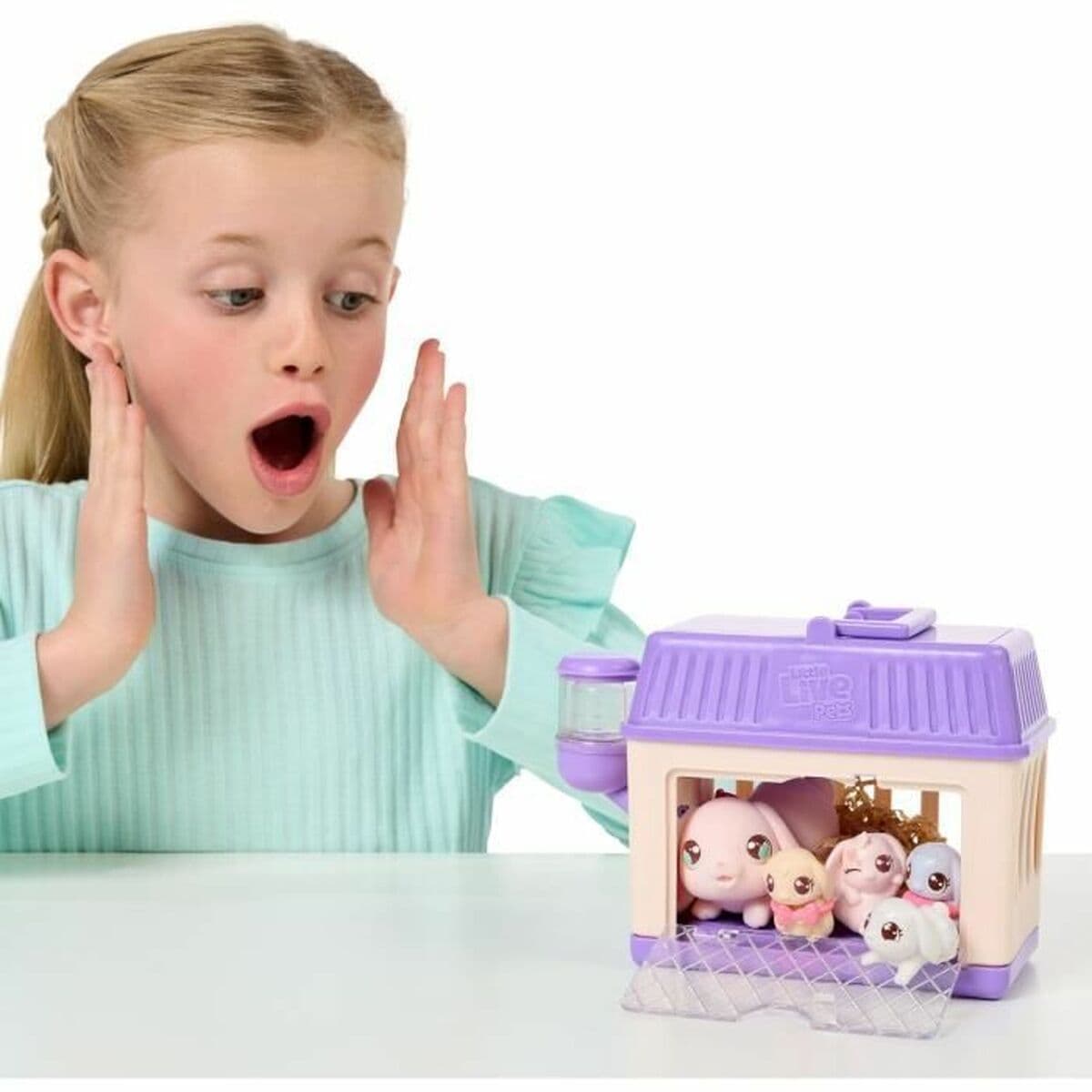 Mjukisleksak Little Live Pets Mama Surprise Rabbits Rosa Rose Plysch Kanin - Image 4