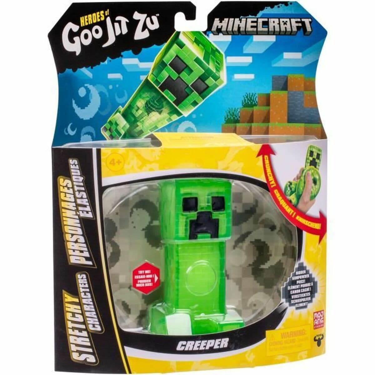 Figura Articulada Goo Jit Zu Creeper de Minecraft