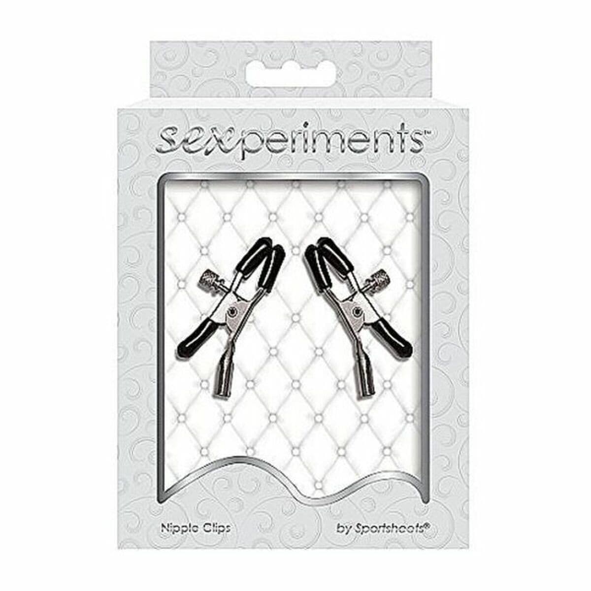Clips para Pezones Sportsheets SS510-85 Negro/Plateado - Image 2
