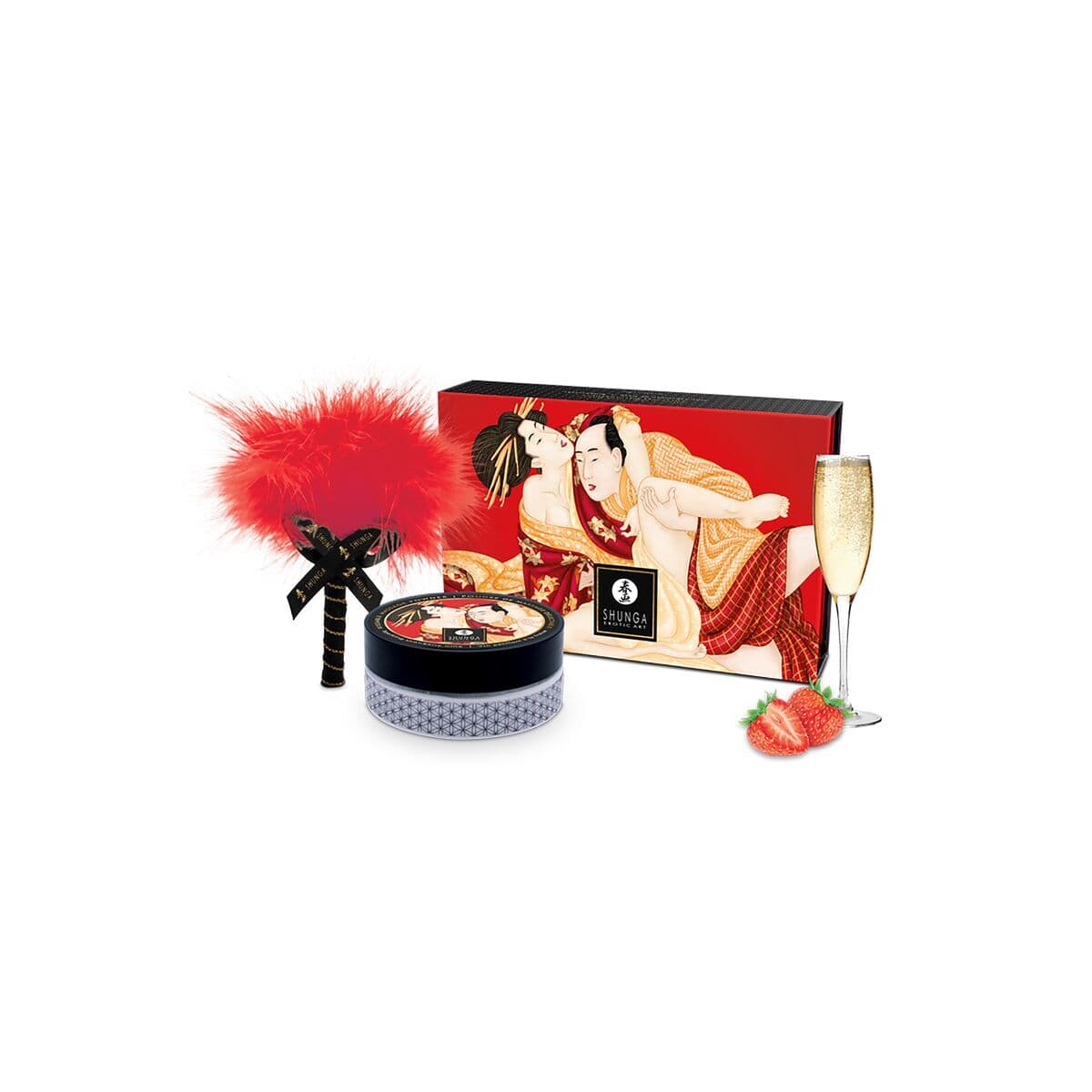 Valgomieji milteliai Shunga CHAMPAGNE STRAWBERRIES 75 g - Image 7