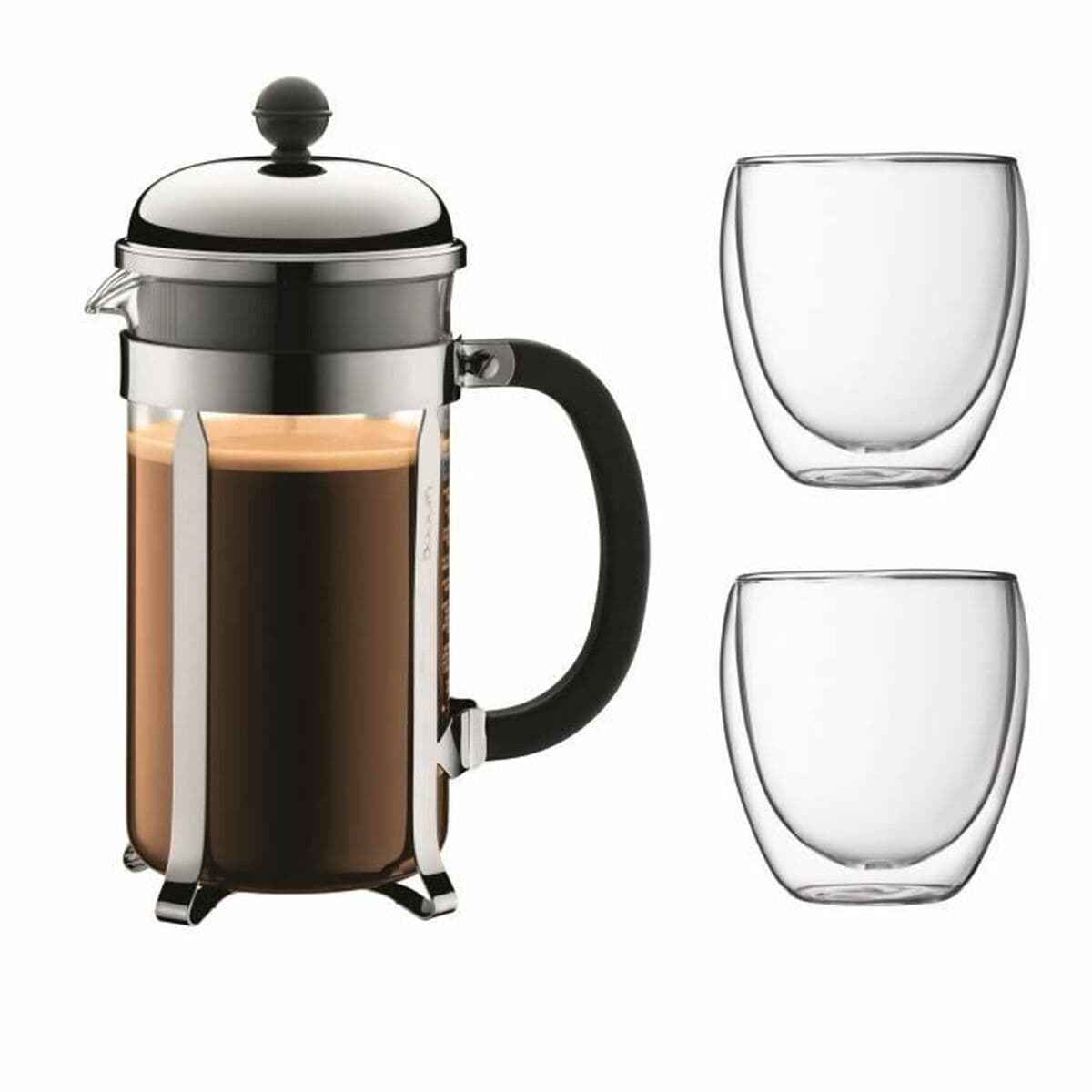 Kolben-Kaffeemaschine Bodum Grau 1 L 0,35 L (8 Stück)