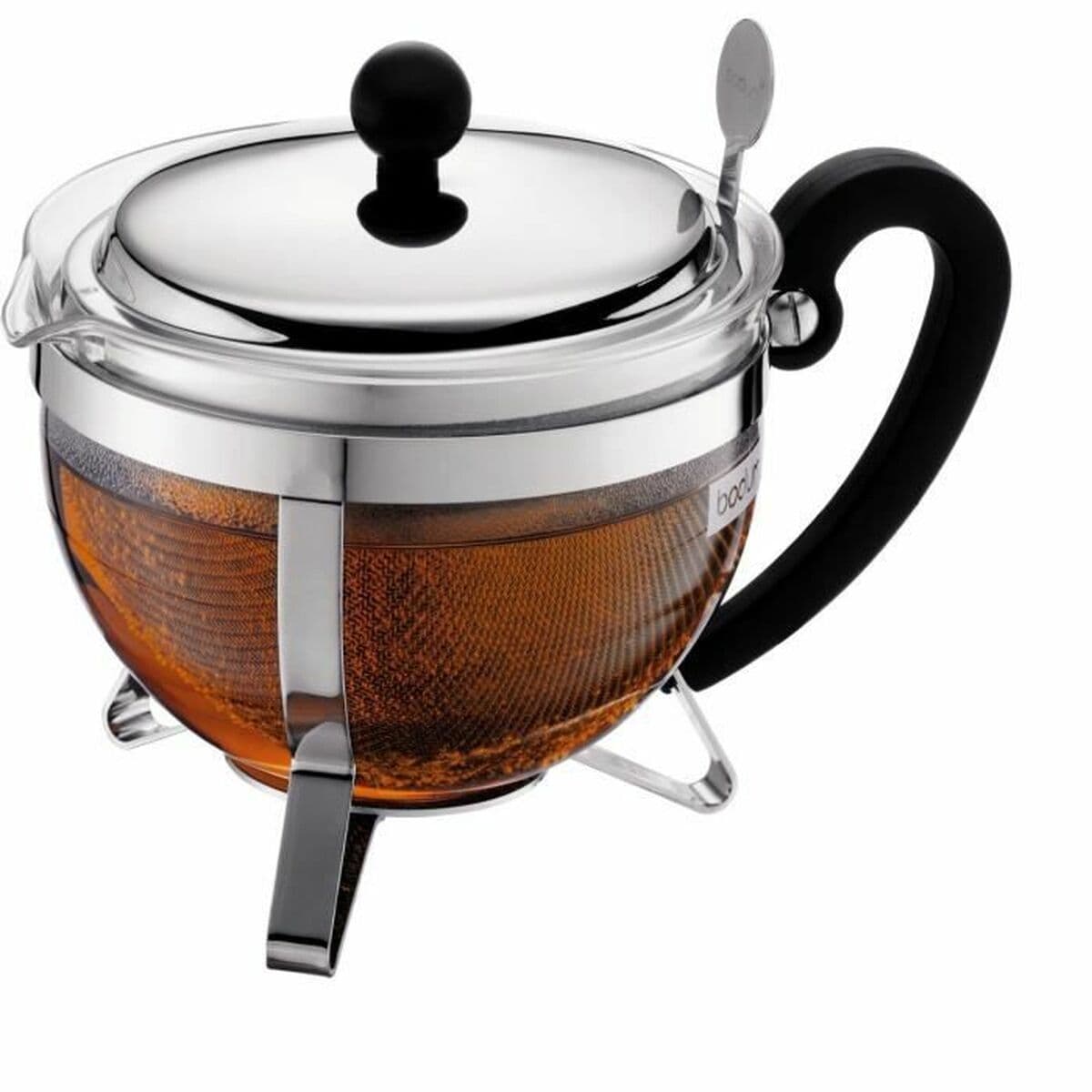 Arbatinukas Bodum Pilka 1 L stiklas Nerūdijantis plienas