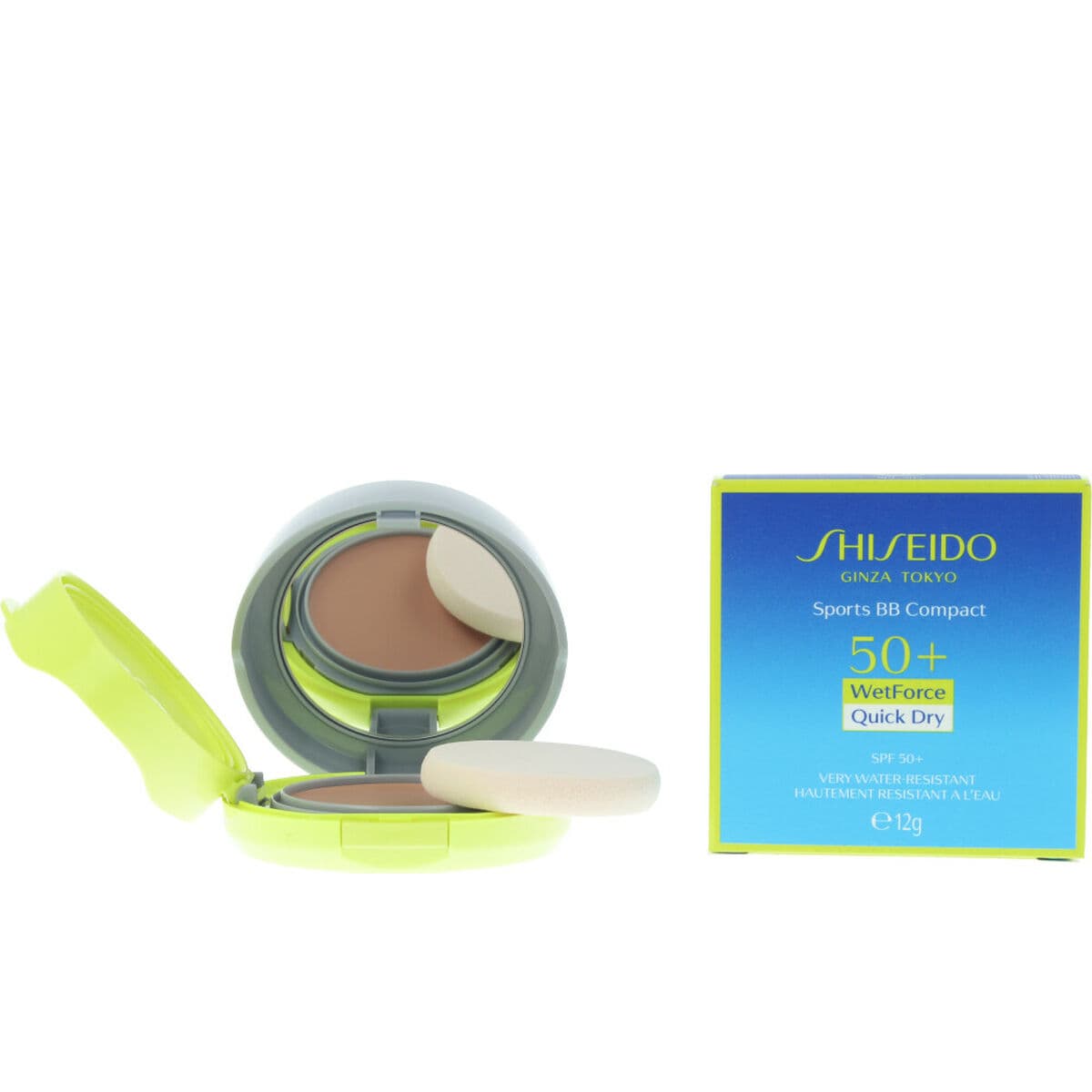 Fuktighetsgivende Krem med Sminke-effekt Sun Care Sports BB Compact Shiseido SPF50+ Spf 50 12 g - Image 2