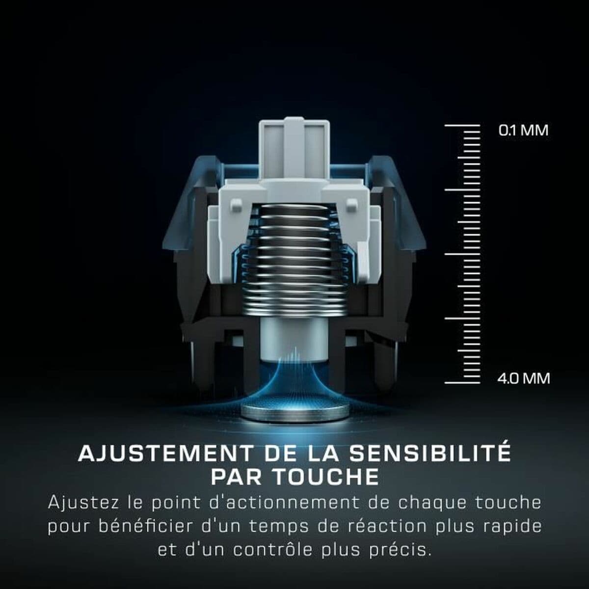 Teclado Turtle Beach Vulcan II Tkl Pro Negro Francés AZERTY - Image 6