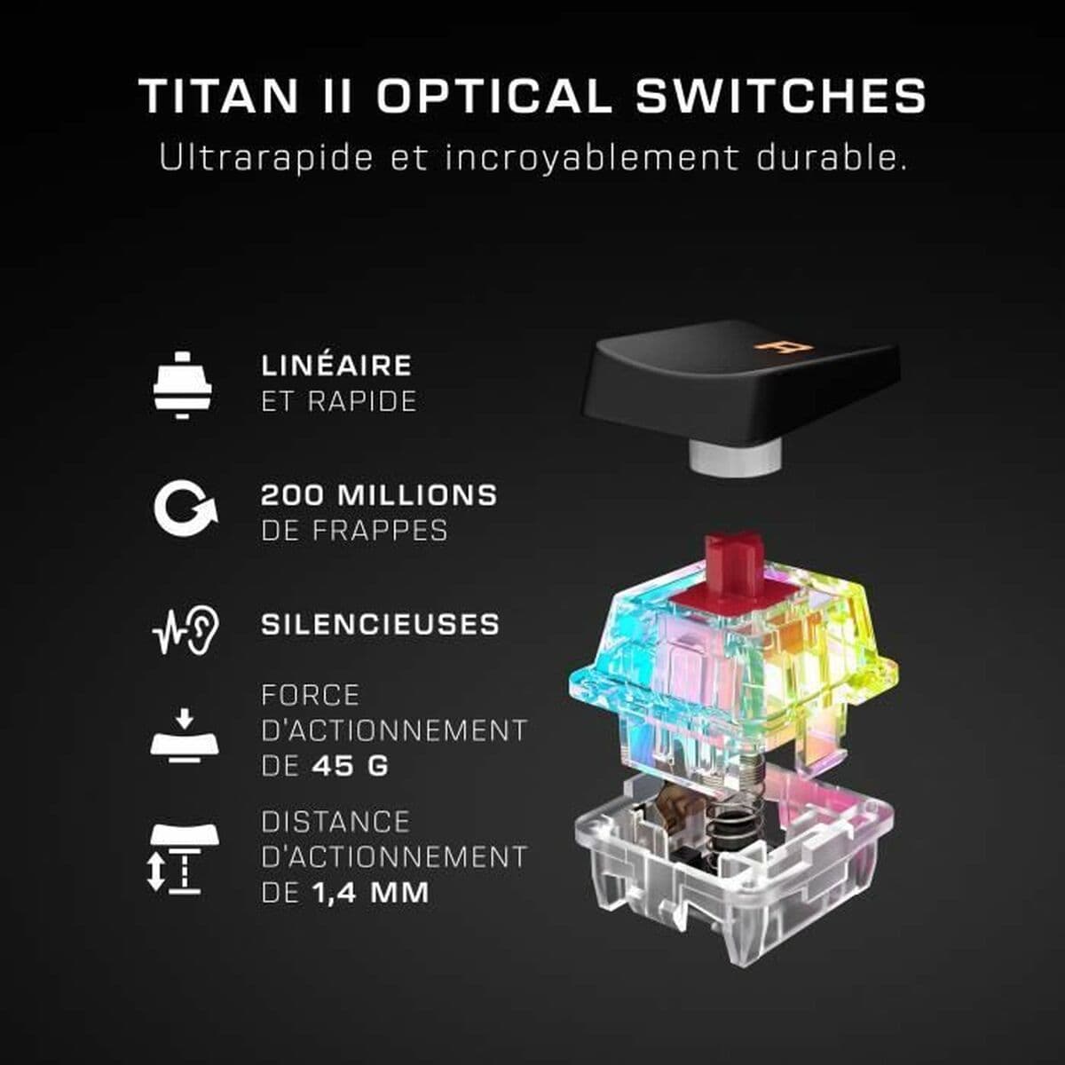 Teclado Turtle Beach Vulcan II Negro QWERTY - Image 6