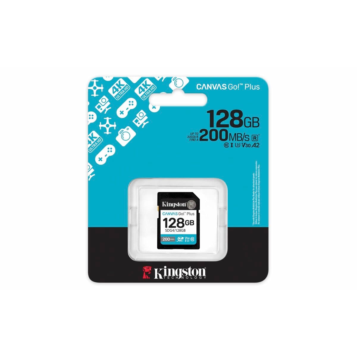 Tarjeta de Memoria Micro SD con Adaptador Kingston SDG4/128GB 128 GB - Image 9