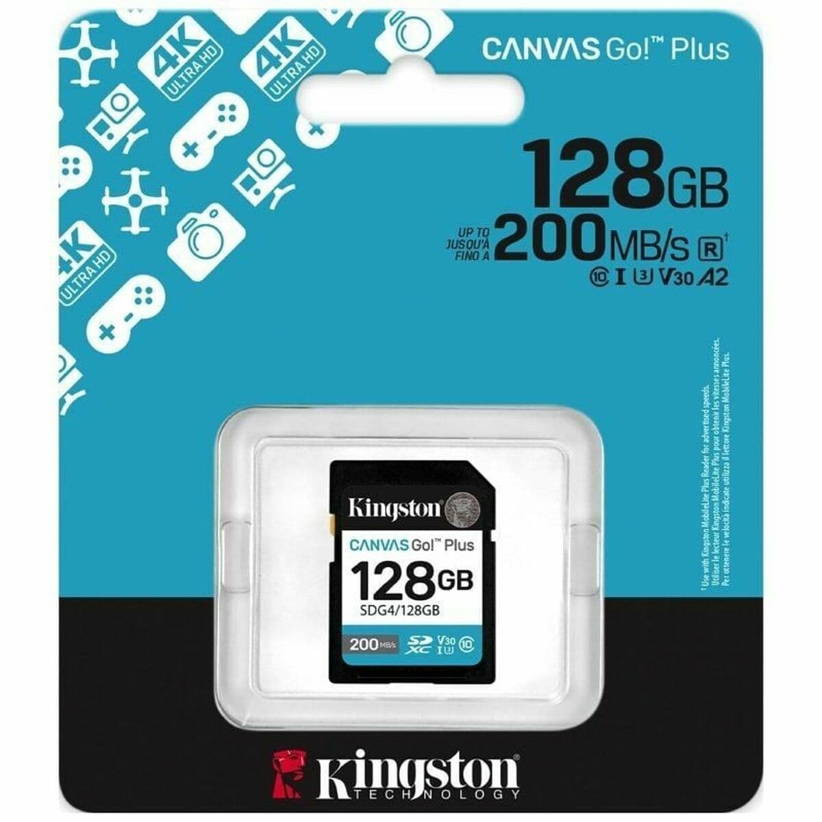Tarjeta de Memoria Micro SD con Adaptador Kingston SDG4/128GB 128 GB - Image 3