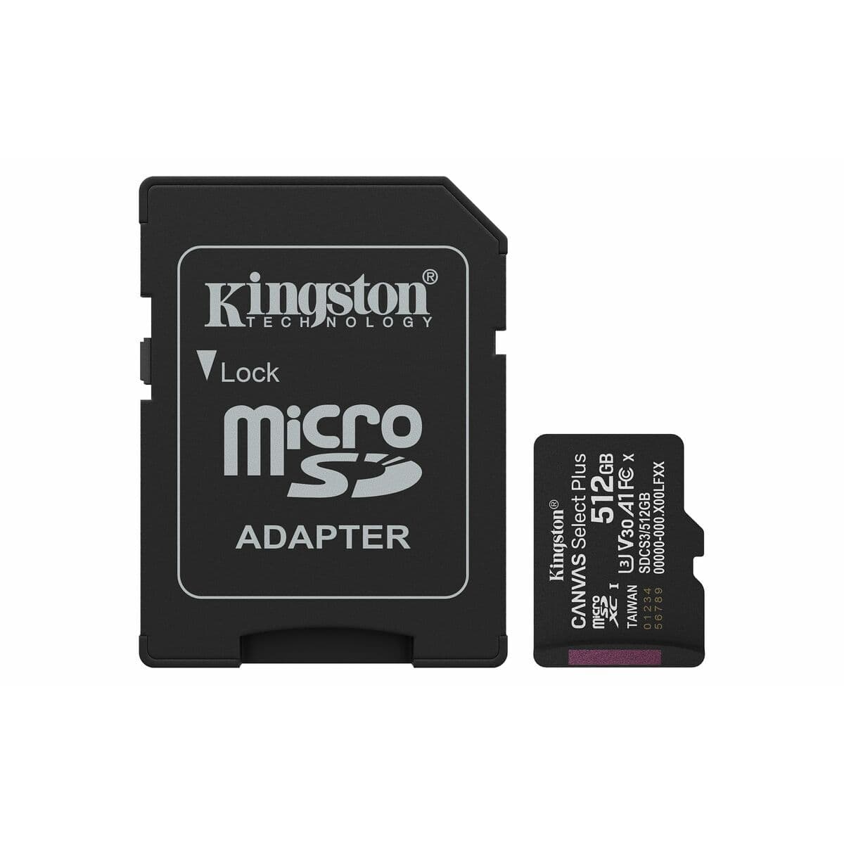 Micro-SD Minneskort med Adapter Kingston SDCS3/512GB 512 GB - Image 4