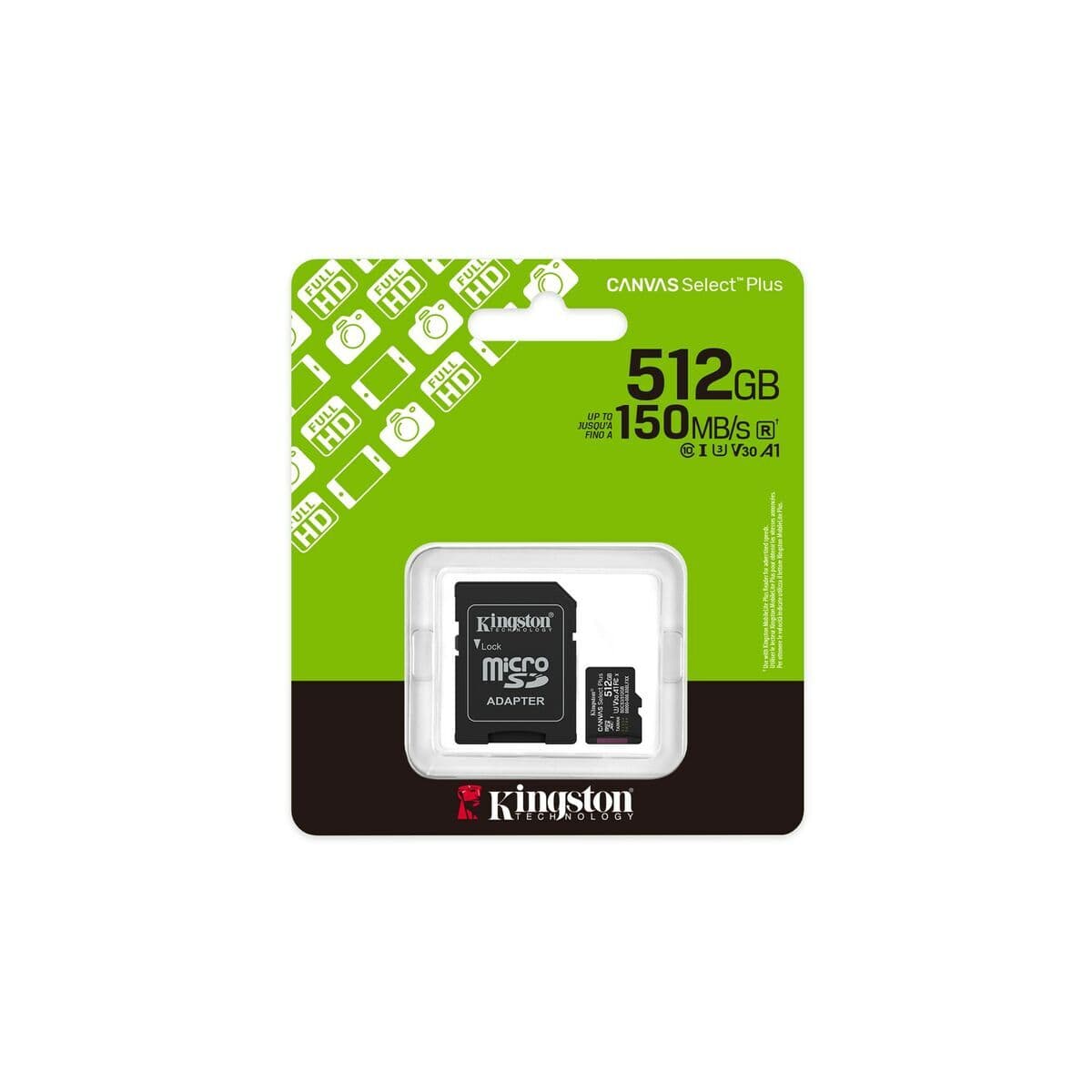 Micro-SD Minneskort med Adapter Kingston SDCS3/512GB 512 GB - Image 14