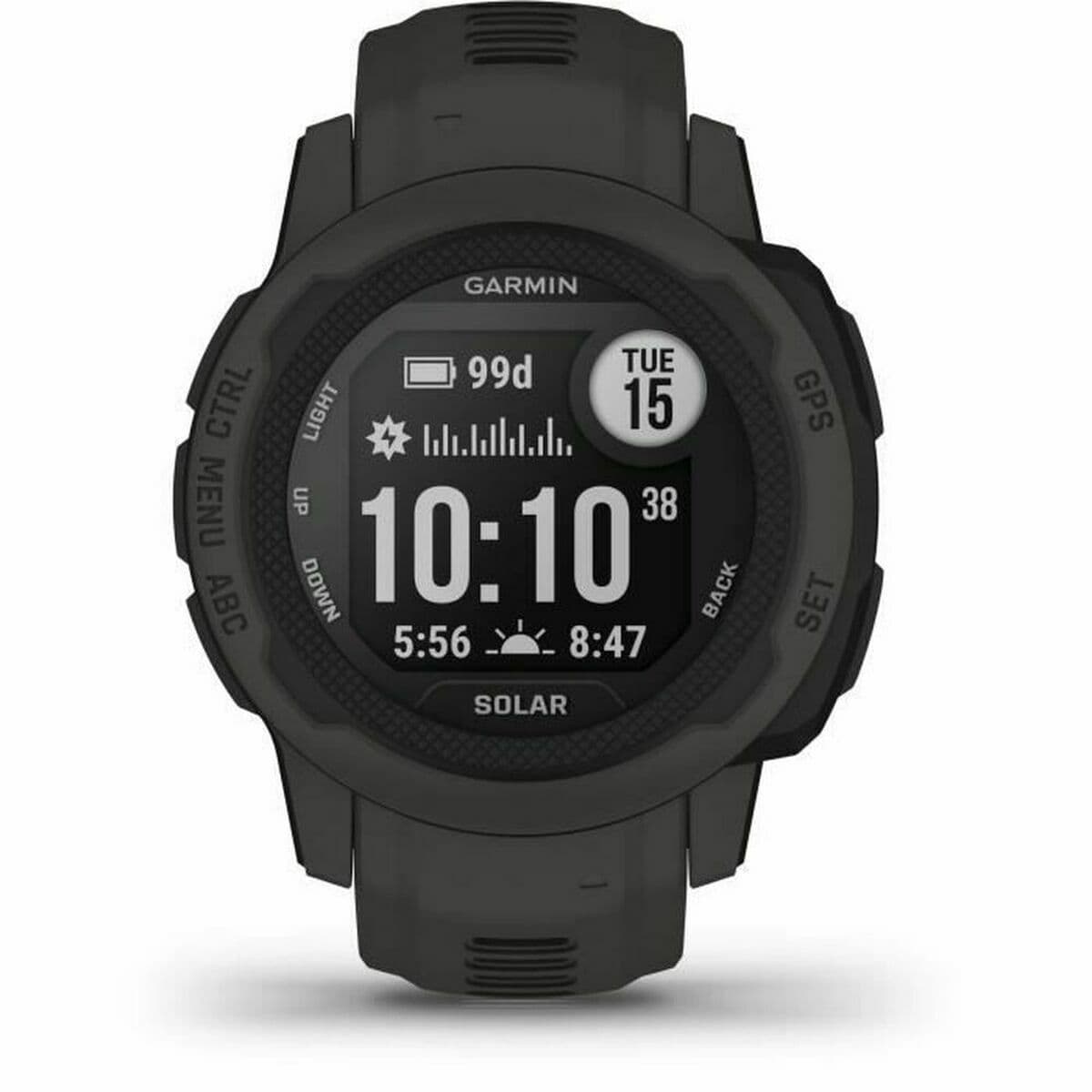 Smartwatch GARMIN Instinct 2S Solar Dunkelgrau