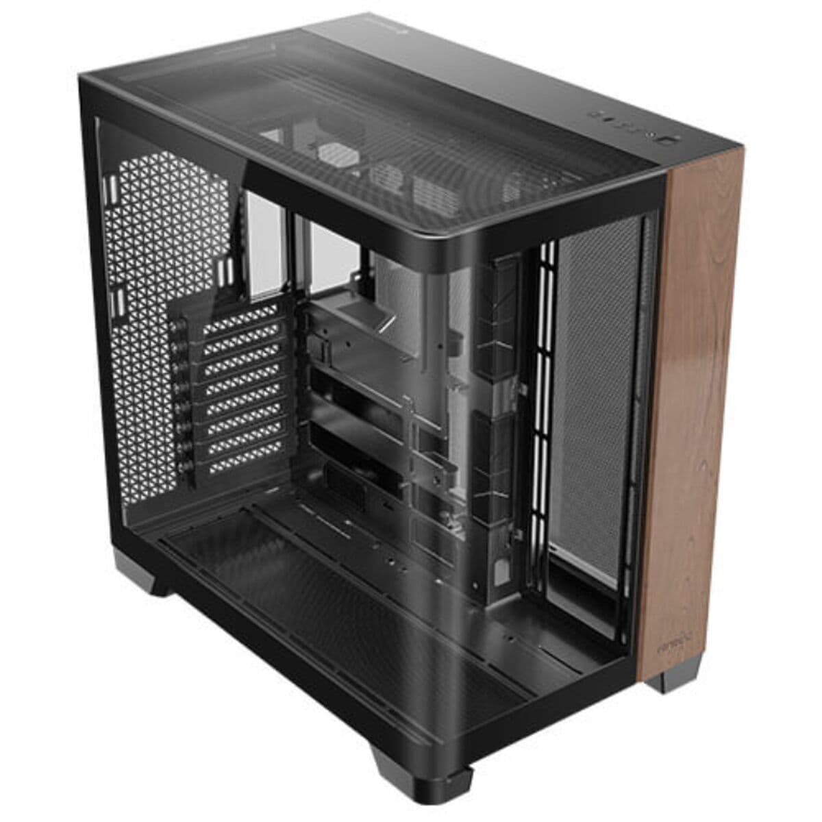 Caja Semitorre ATX Antec C8 Curve Wood Negro Transparente Madera (Reacondicionado B)