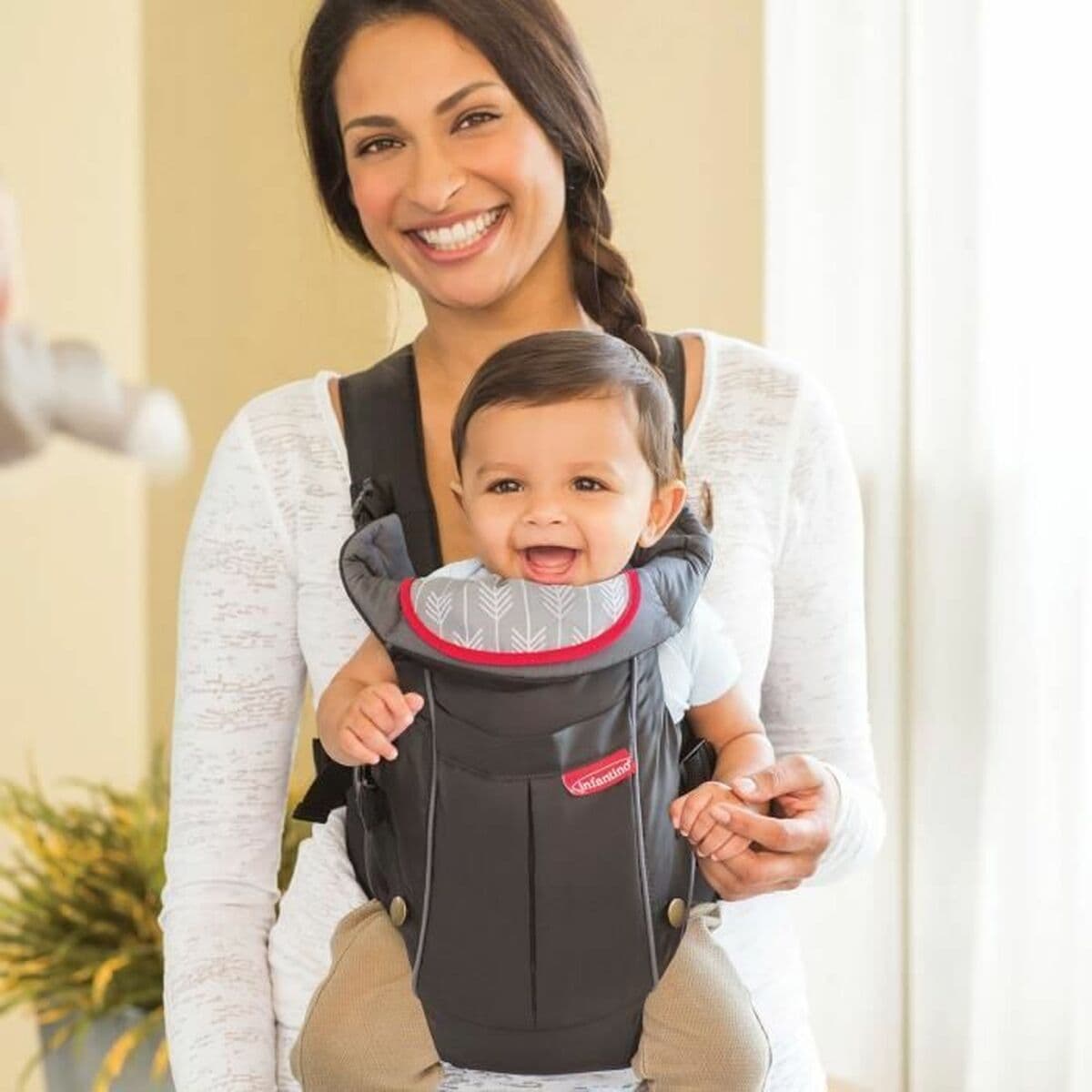 Mochila Portabebé Infantino Classic Carrier Negro + 0 Meses - Image 6