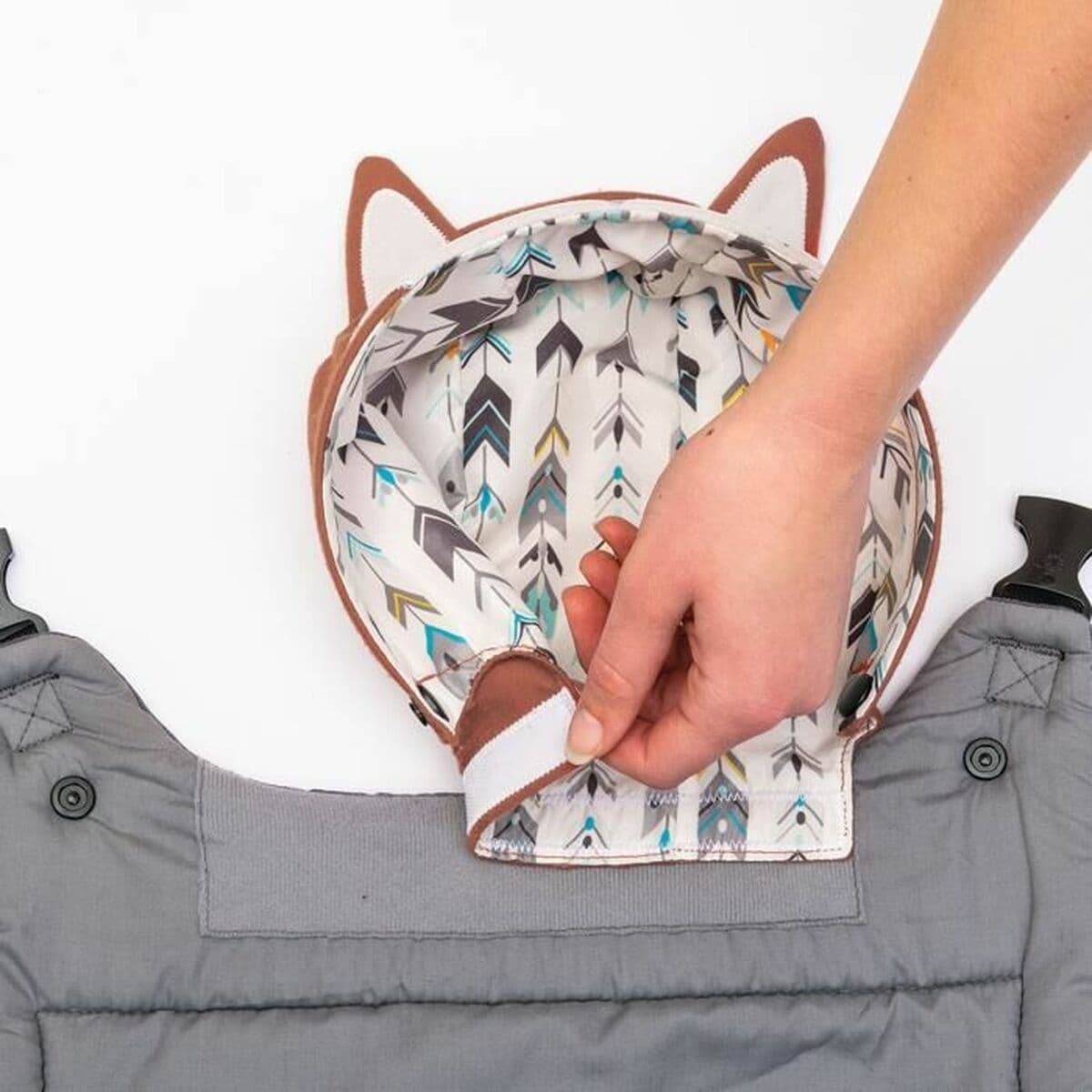 Mochila Portabebé Infantino Cuddle Up Fox + 6 Meses + 0 Meses - Image 3