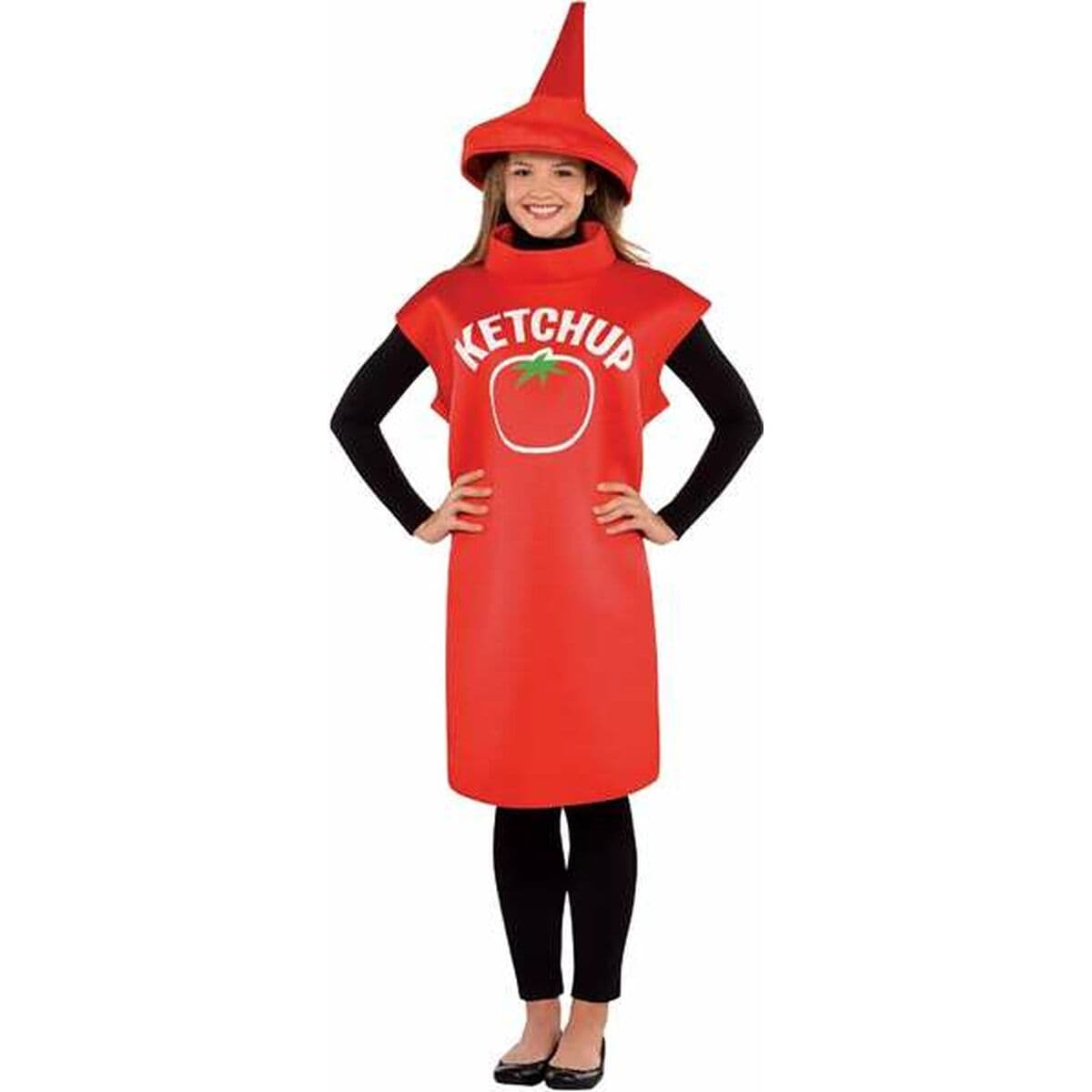 Costume per Adulti Bottiglia di ketchup Taglia unica