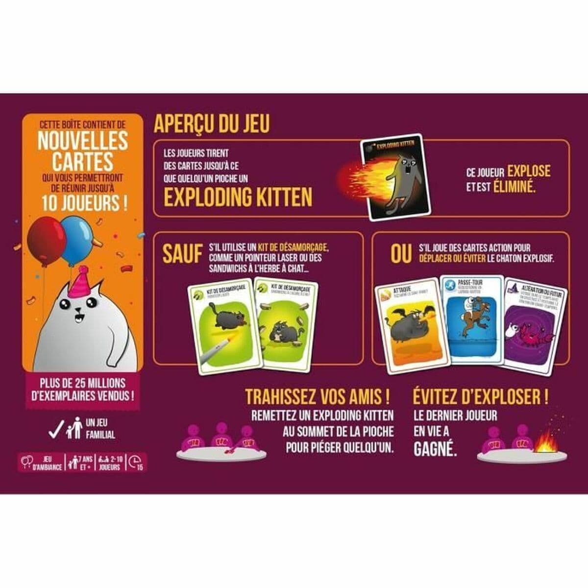 Juego de Mesa Asmodee Exploding Kittens: Festive Edition - Image 3