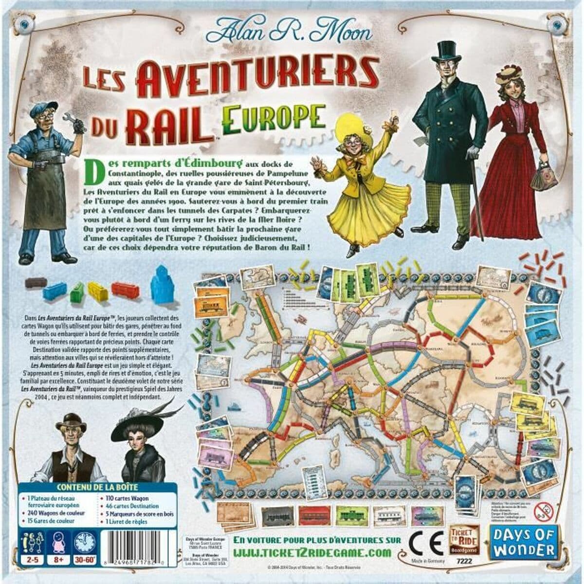 Juego de Mesa Asmodee The Adventurers of Rail Europe - Image 2