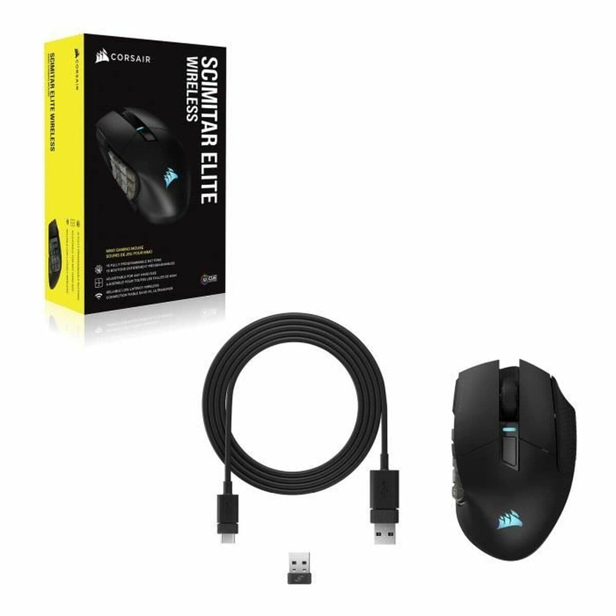 Vezeték Nélküli Bluetooth Egér Corsair SCIMITAR ELITE RGB Fekete - Image 5