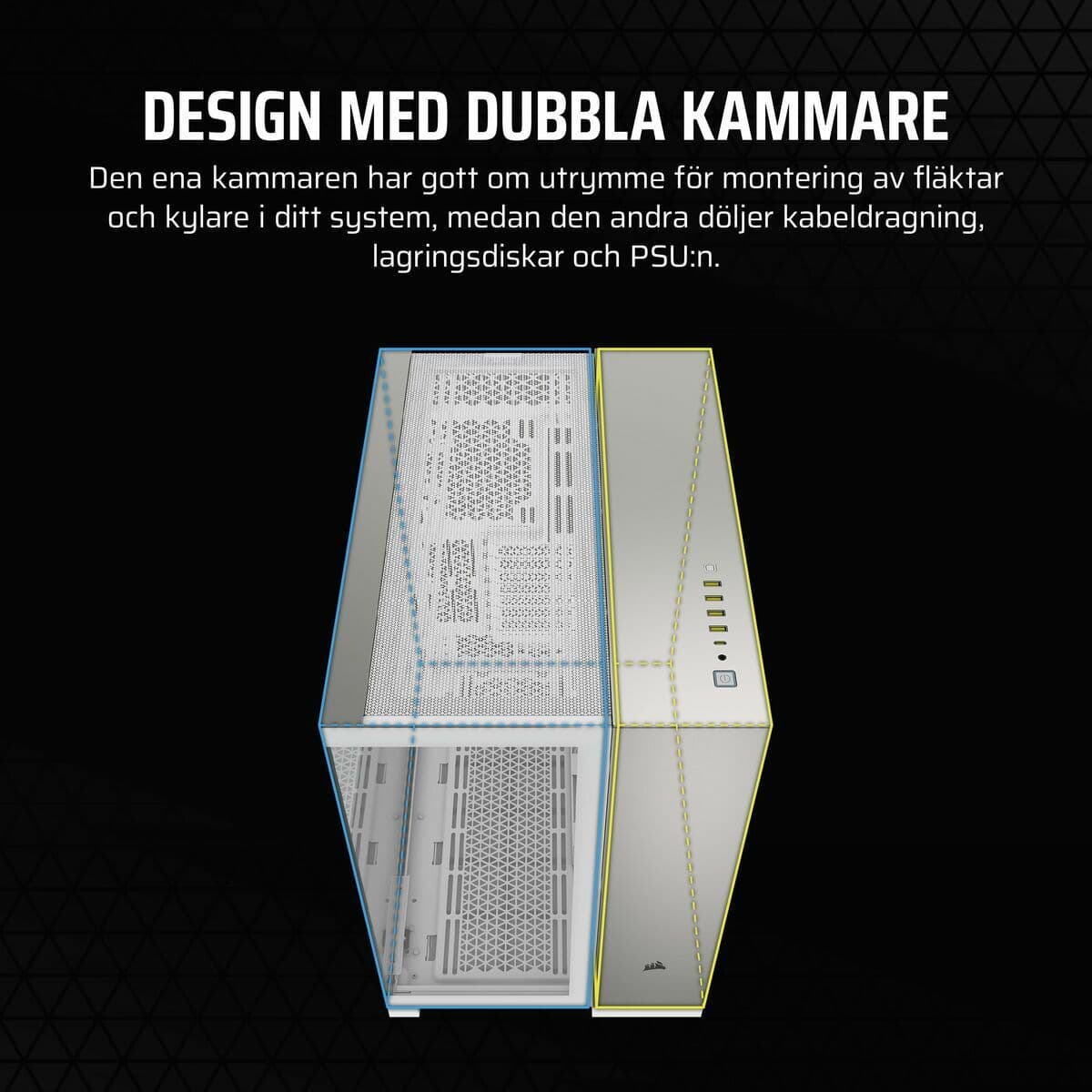 Kućište Midi toranj ATX Corsair 6500X Bijela - Image 18