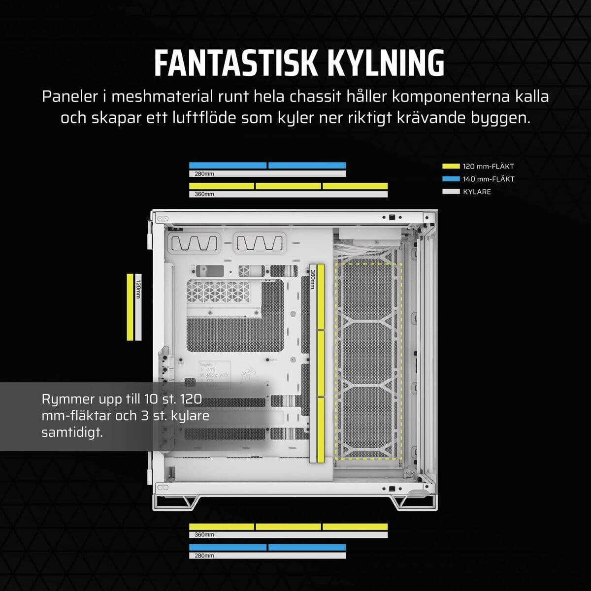 Kućište Midi toranj ATX Corsair 6500X Bijela - Image 20