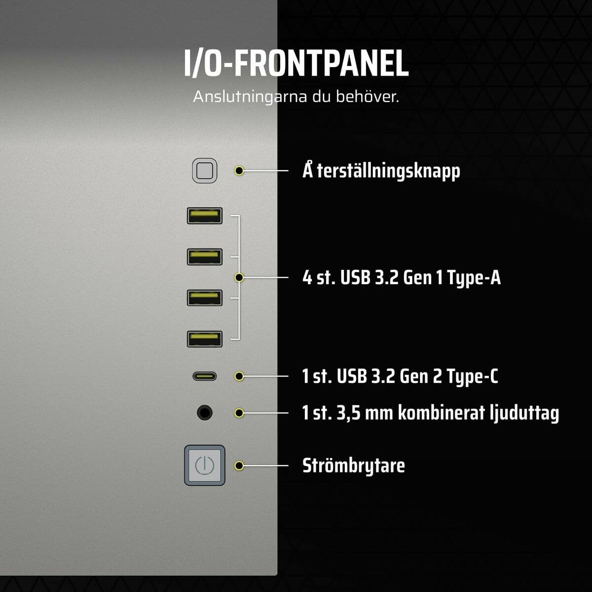 Kućište Midi toranj ATX Corsair 6500X Bijela - Image 22