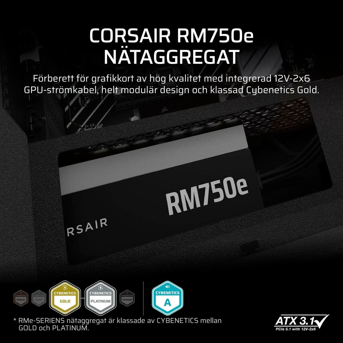Maitinimo blokas Corsair 750 W 110 W 80 Plus Gold - Image 12