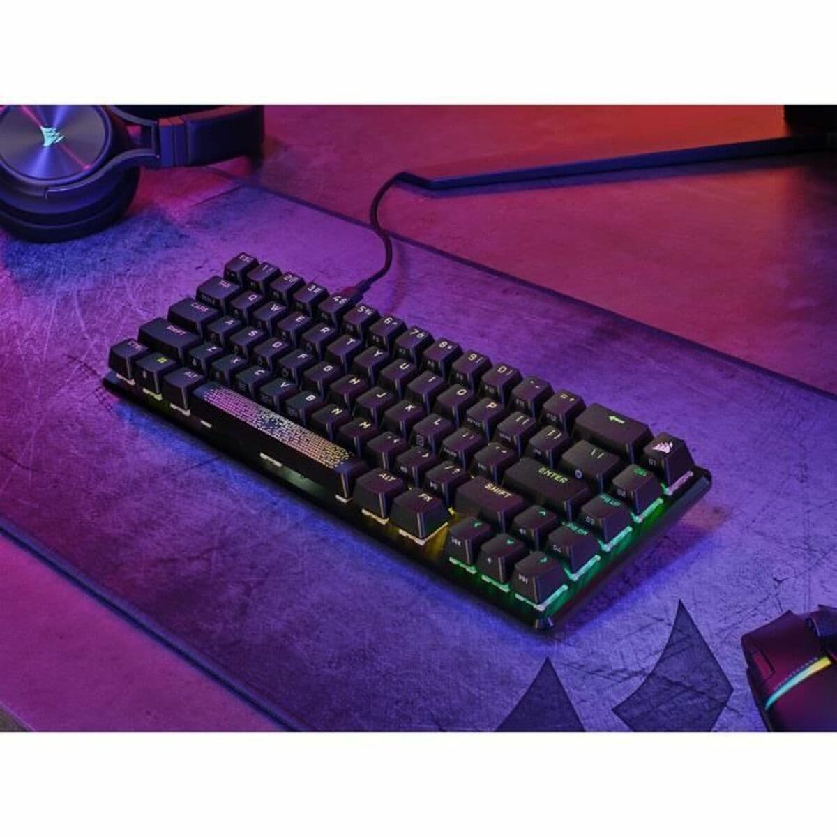 Teclado Corsair K65 PRO MINI Negro Francés AZERTY - Image 2