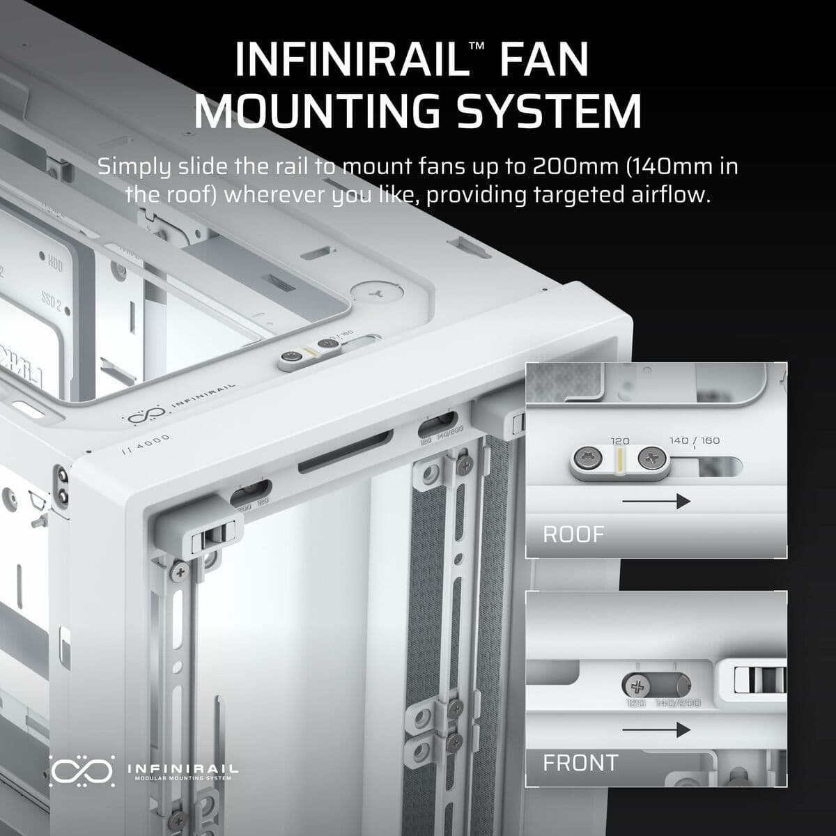 Kućište Midi toranj ATX Corsair Bijela - Image 9