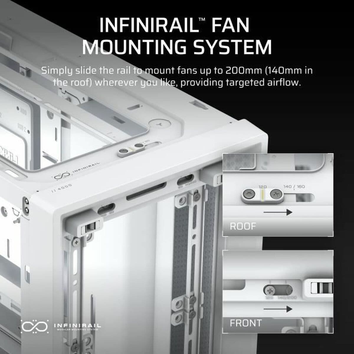 Kućište Midi toranj ATX Corsair Bijela - Image 18