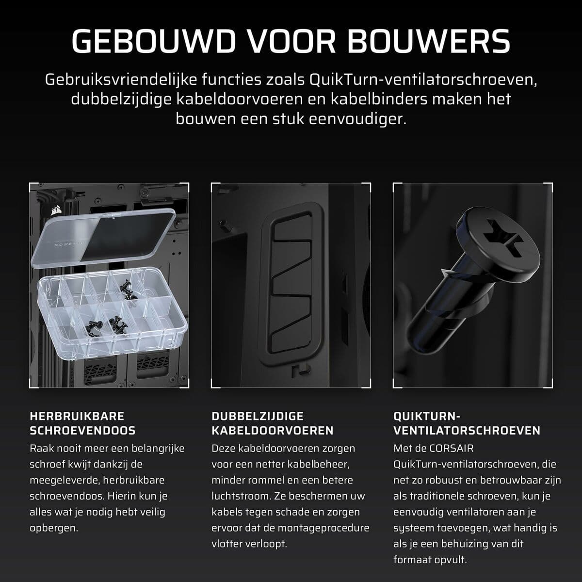 Kućište Midi toranj ATX Corsair Crna - Image 9