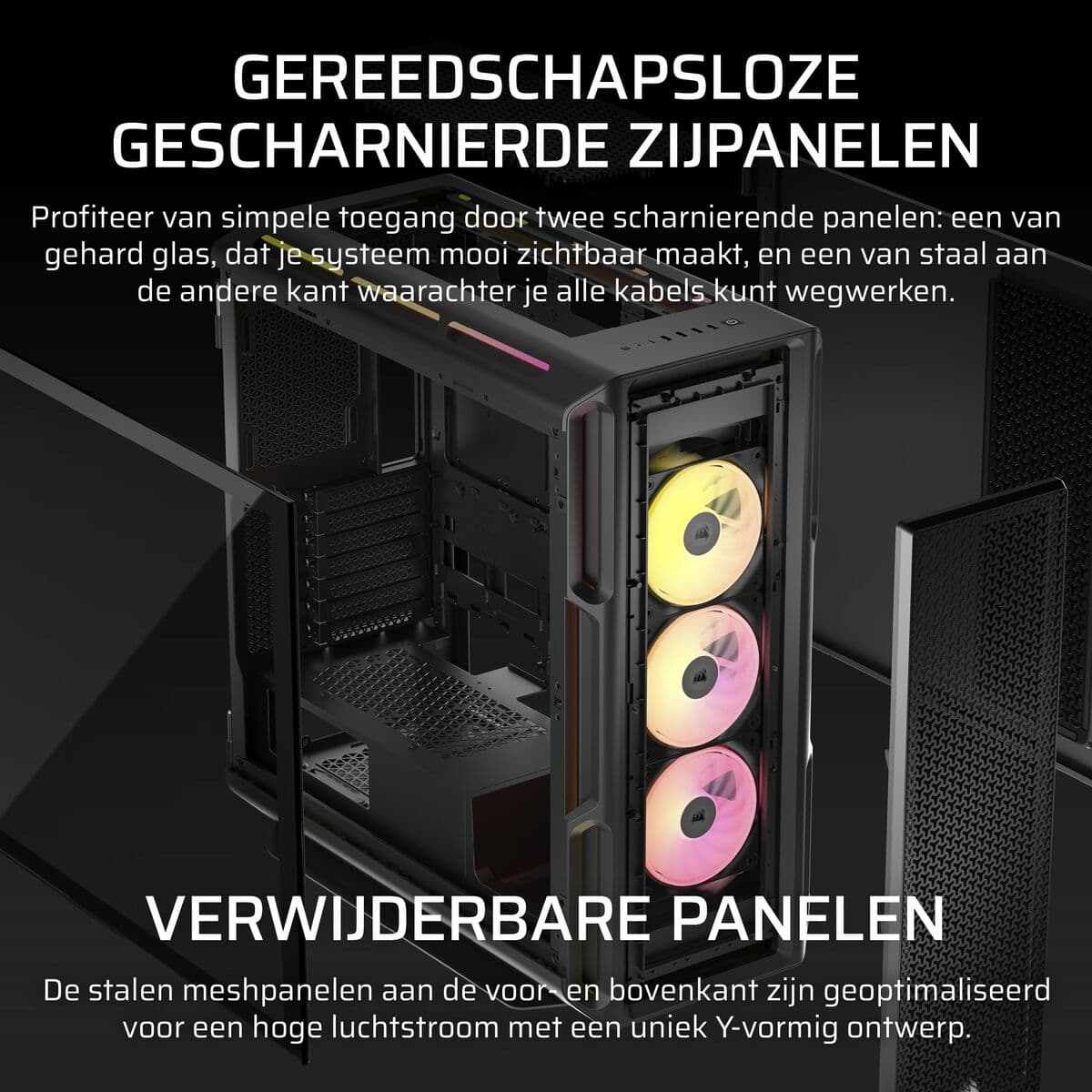 Kućište Midi toranj ATX Corsair Crna - Image 11