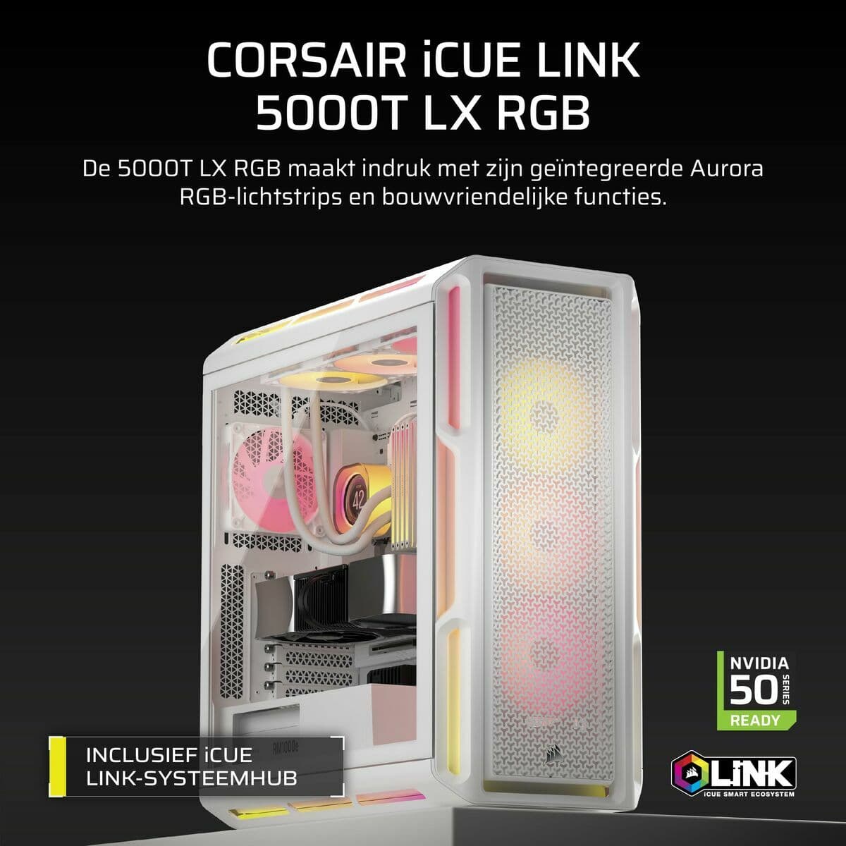 Kućište Midi toranj ATX Corsair Bijela - Image 3