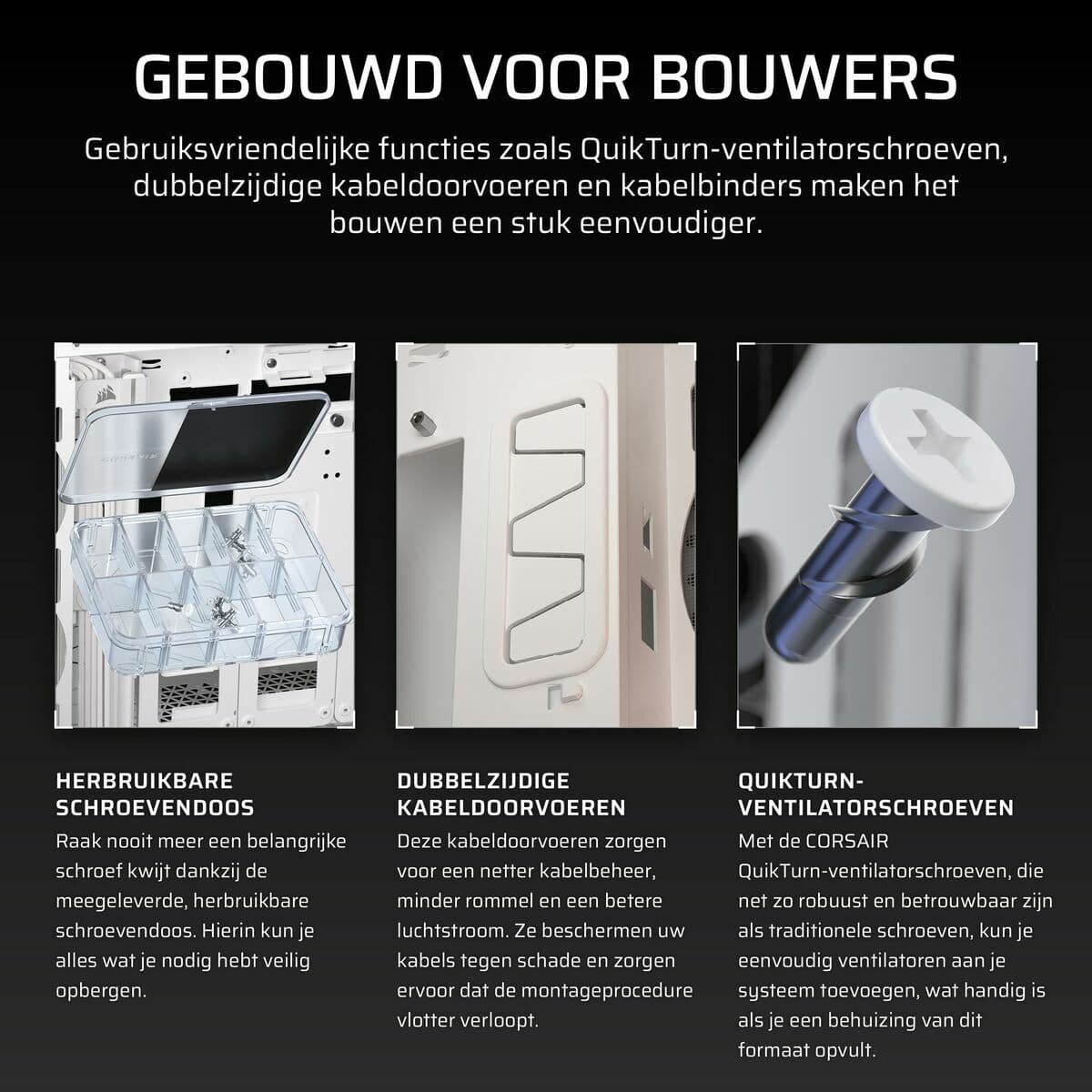 Kućište Midi toranj ATX Corsair Bijela - Image 7