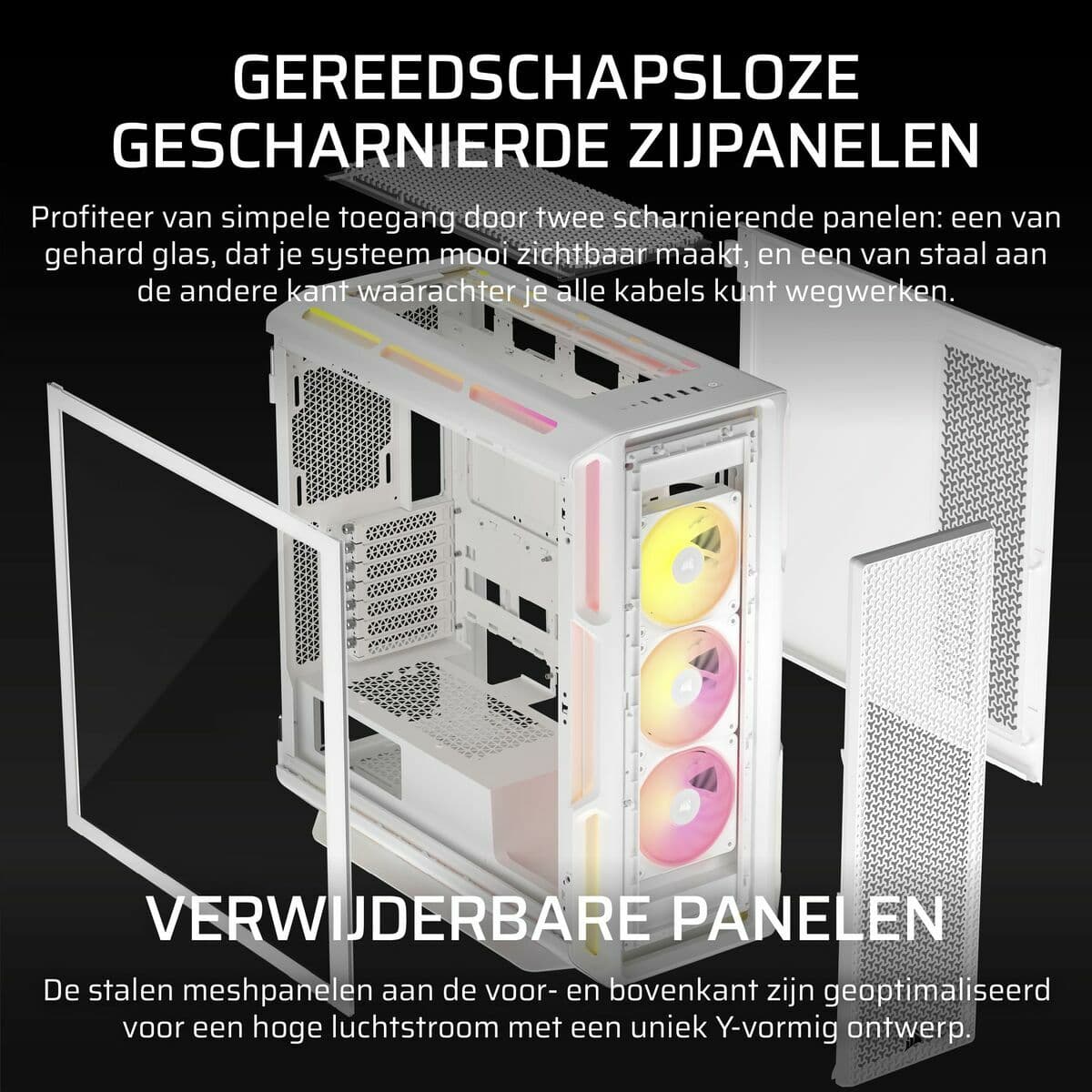 Kućište Midi toranj ATX Corsair Bijela - Image 9