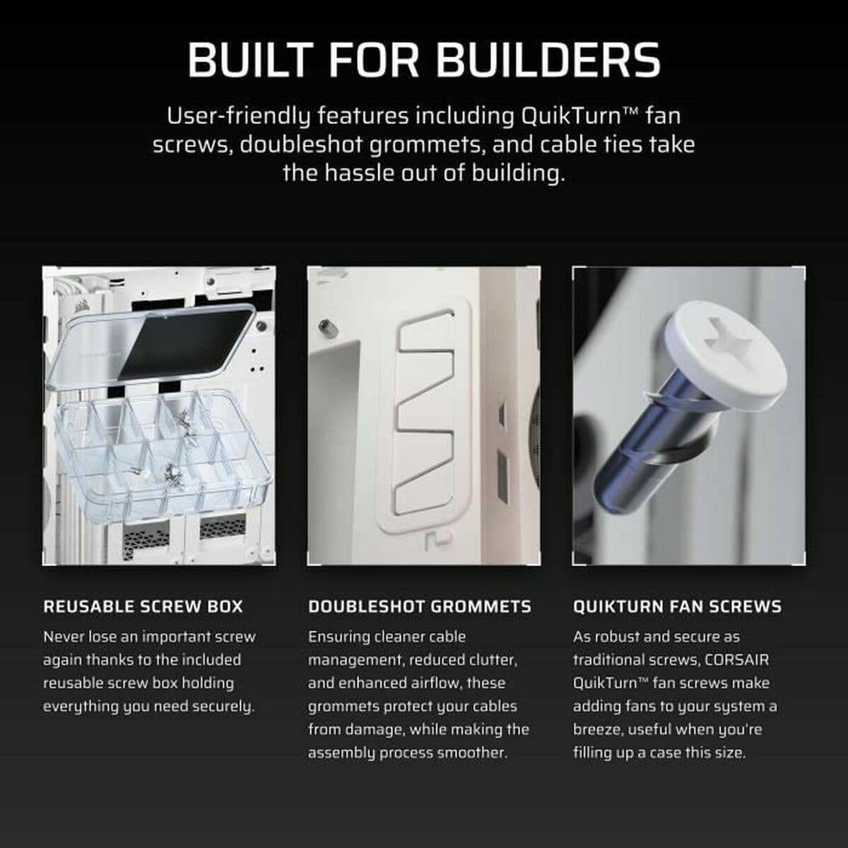 Kućište Midi toranj ATX Corsair Bijela - Image 16