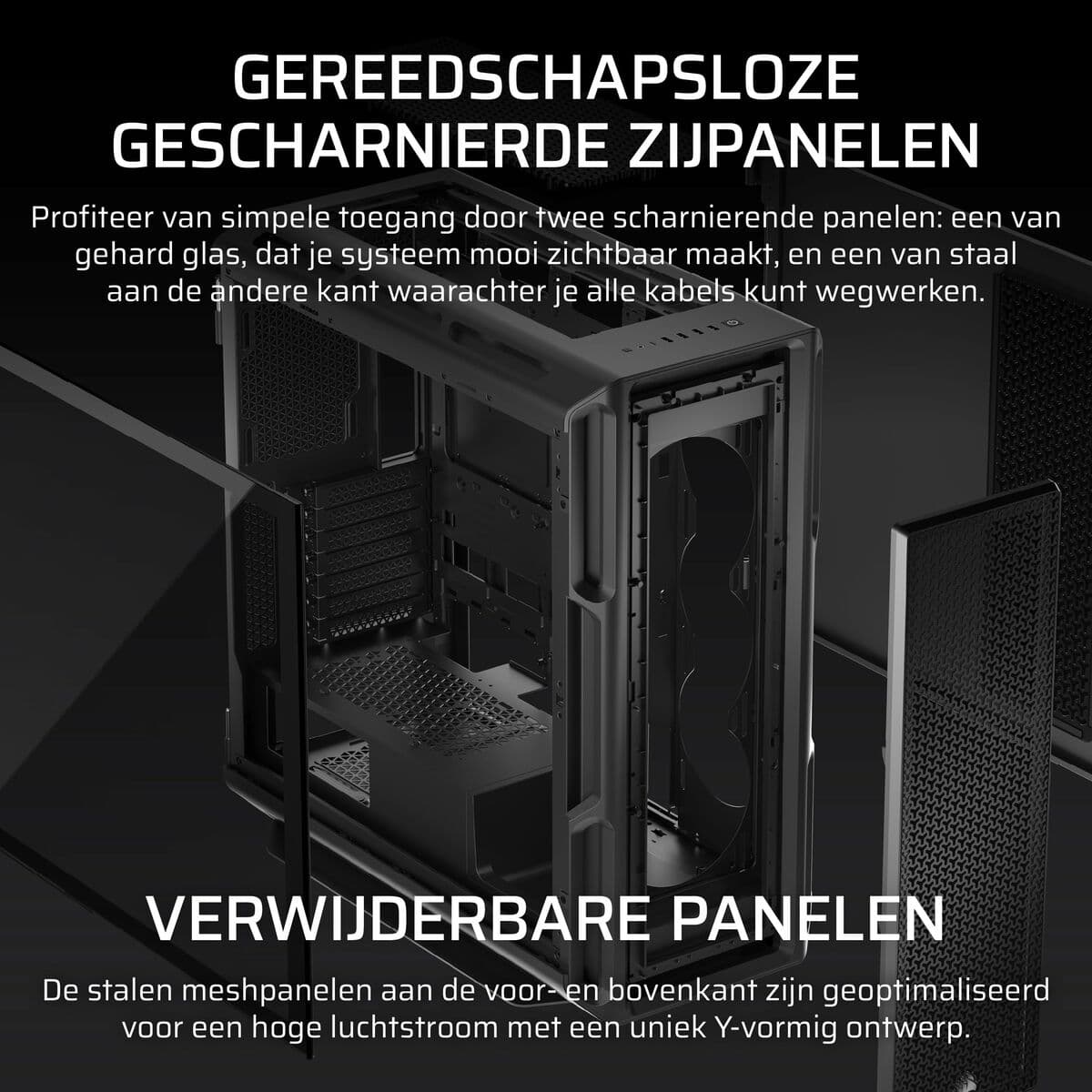 Kućište Midi toranj ATX Corsair Crna - Image 8