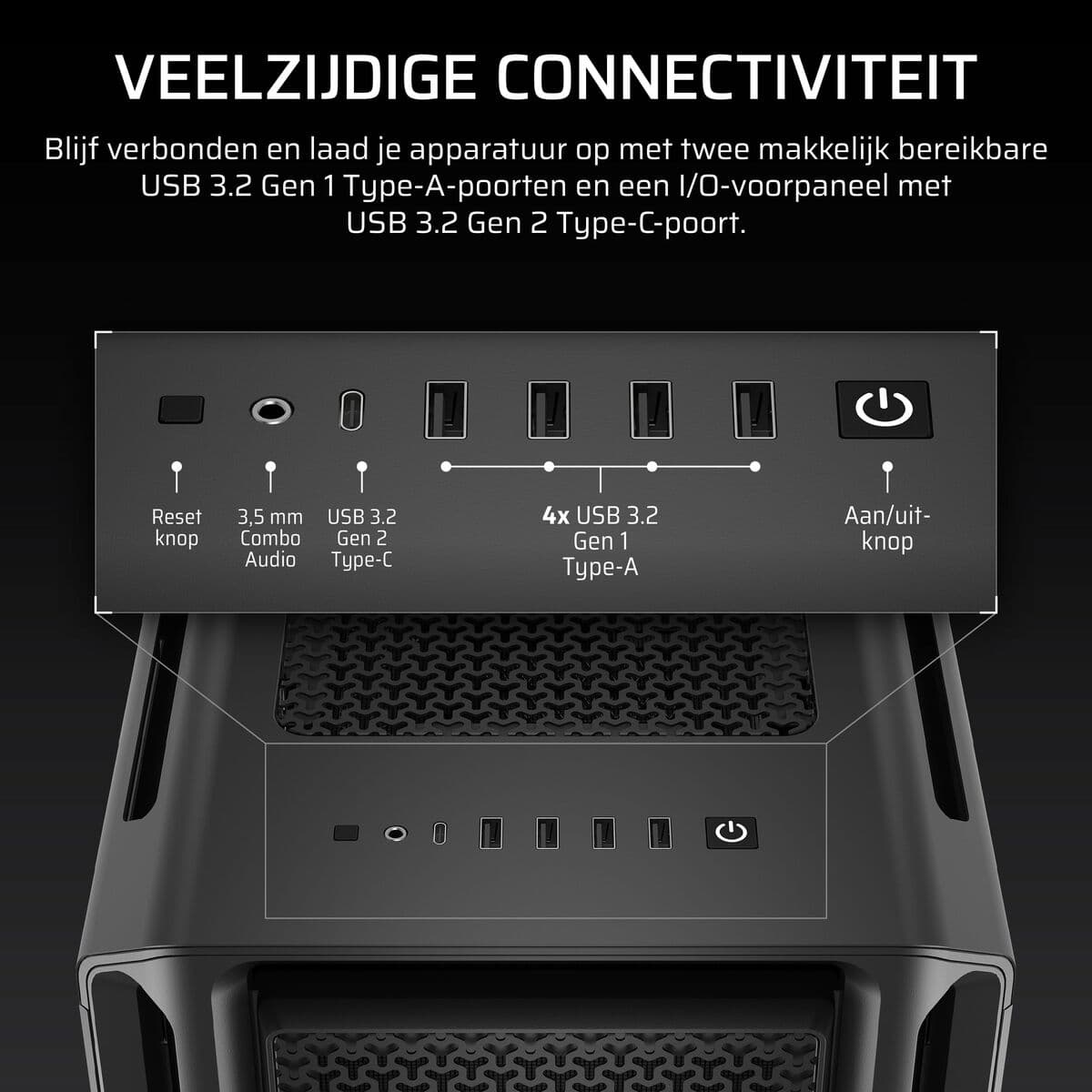 Kućište Midi toranj ATX Corsair Crna - Image 9